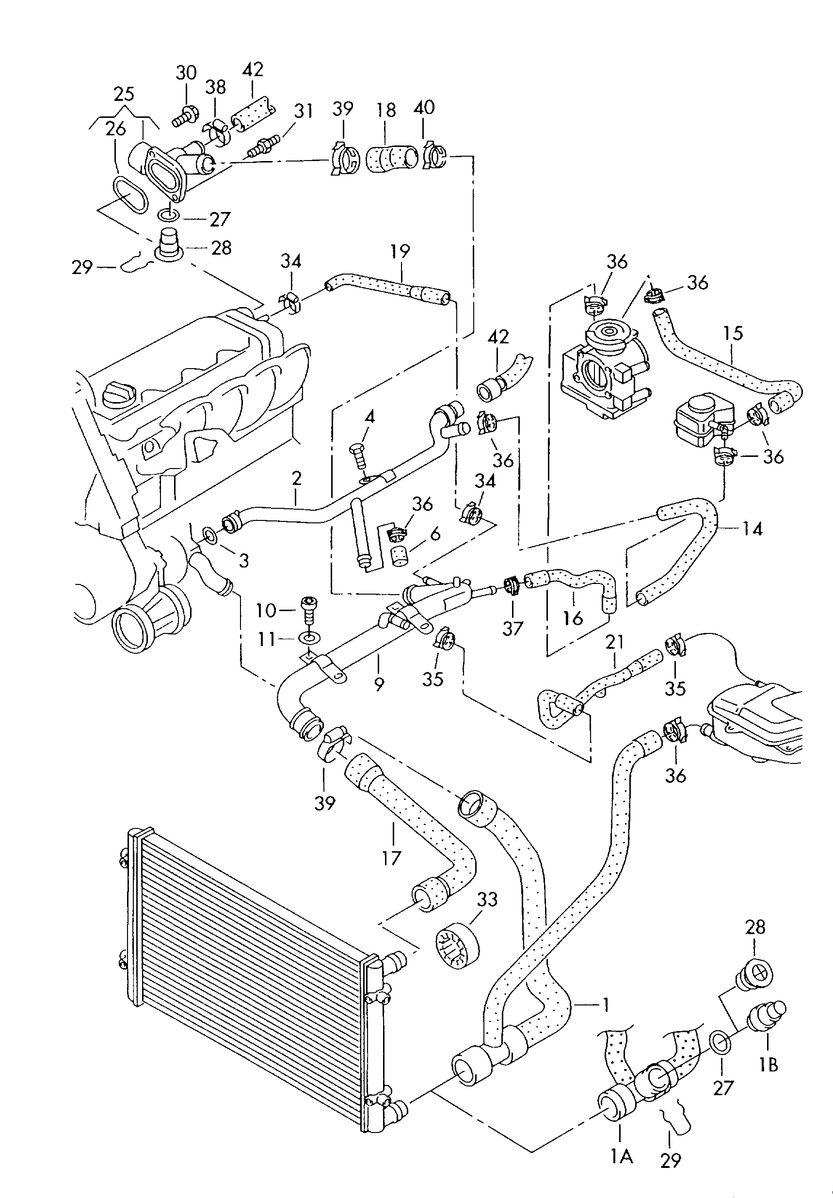 AUDI 050 121 132 B - Dzesēšanas šķidruma flancis ps1.lv