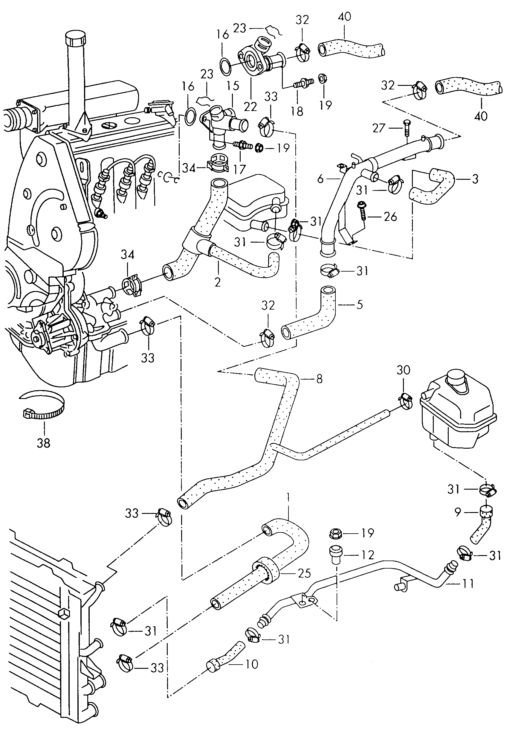 Seat 028121132 - Dzesēšanas šķidruma flancis ps1.lv