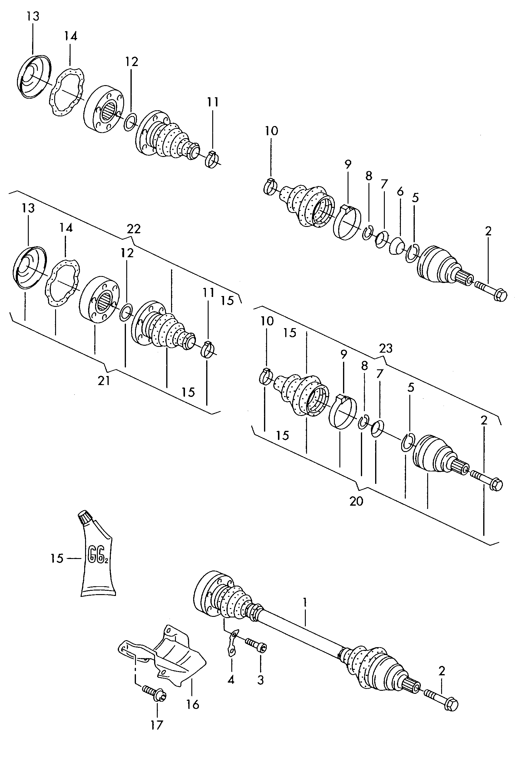 VW 4F0598201 - Putekļusargs, Piedziņas vārpsta ps1.lv