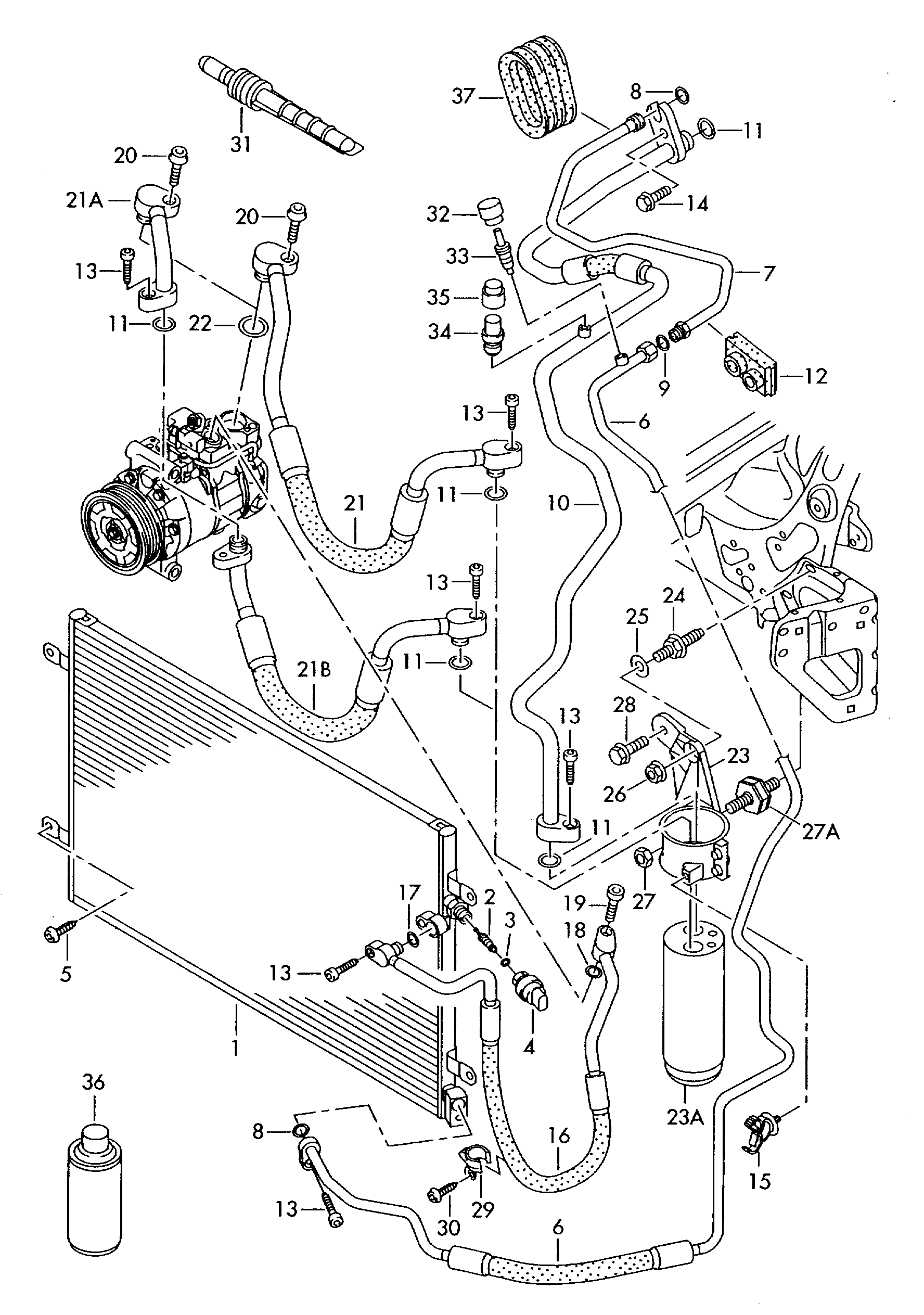 Seat 4F0959126B - Spiediena slēdzis, Gaisa kondicionēšanas sistēma ps1.lv