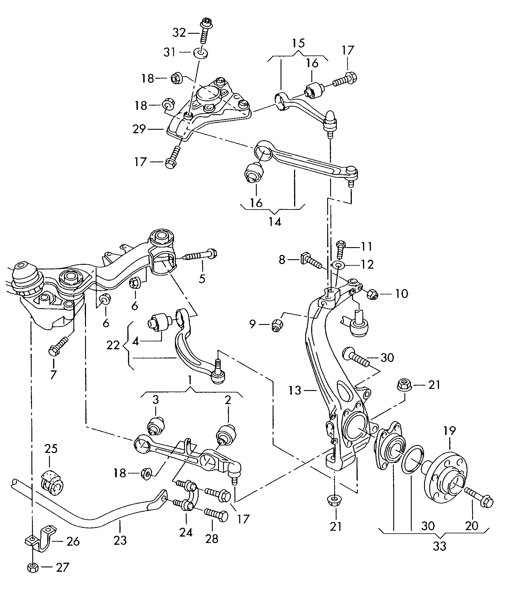 AUDI 4E0 407 181 B - Piekare, Šķērssvira ps1.lv