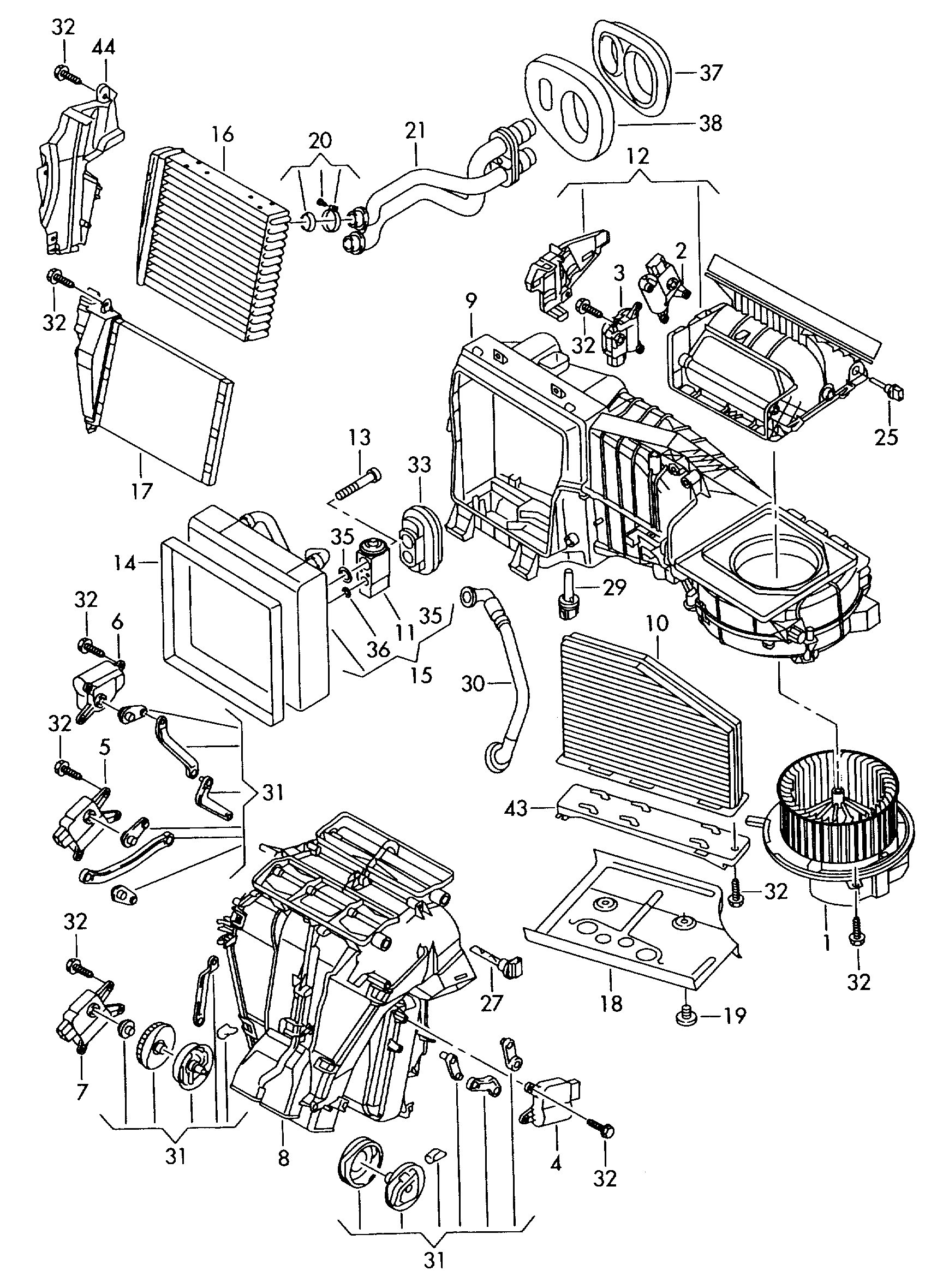 Seat 1K0 819 031 E - Siltummainis, Salona apsilde ps1.lv