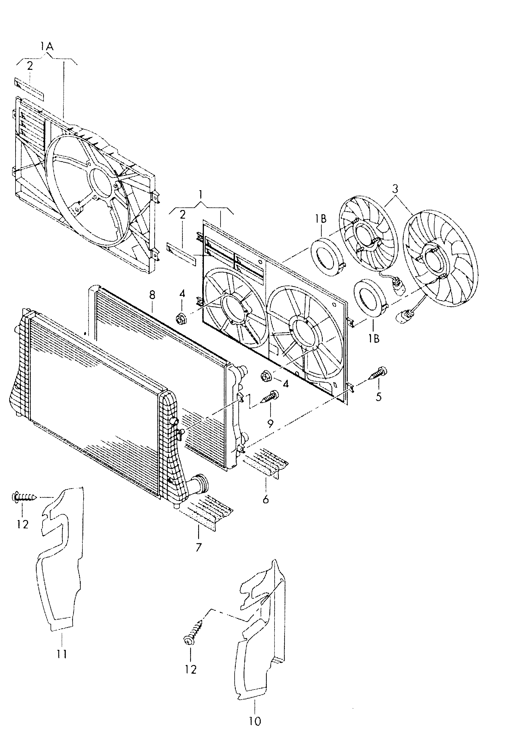 Skoda 1K0121205AD - Ventilators, Motora dzesēšanas sistēma ps1.lv