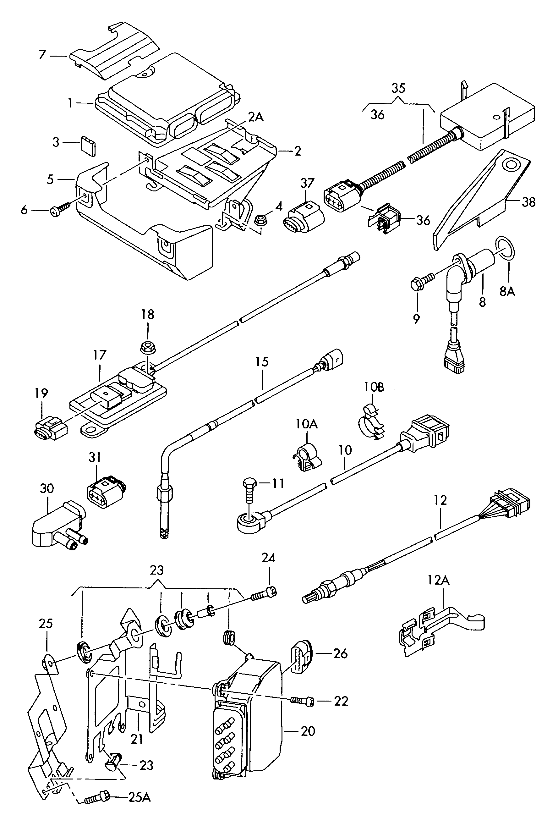 Seat 076 906 051 B - Devējs, Izplūdes gāzu spiediens ps1.lv