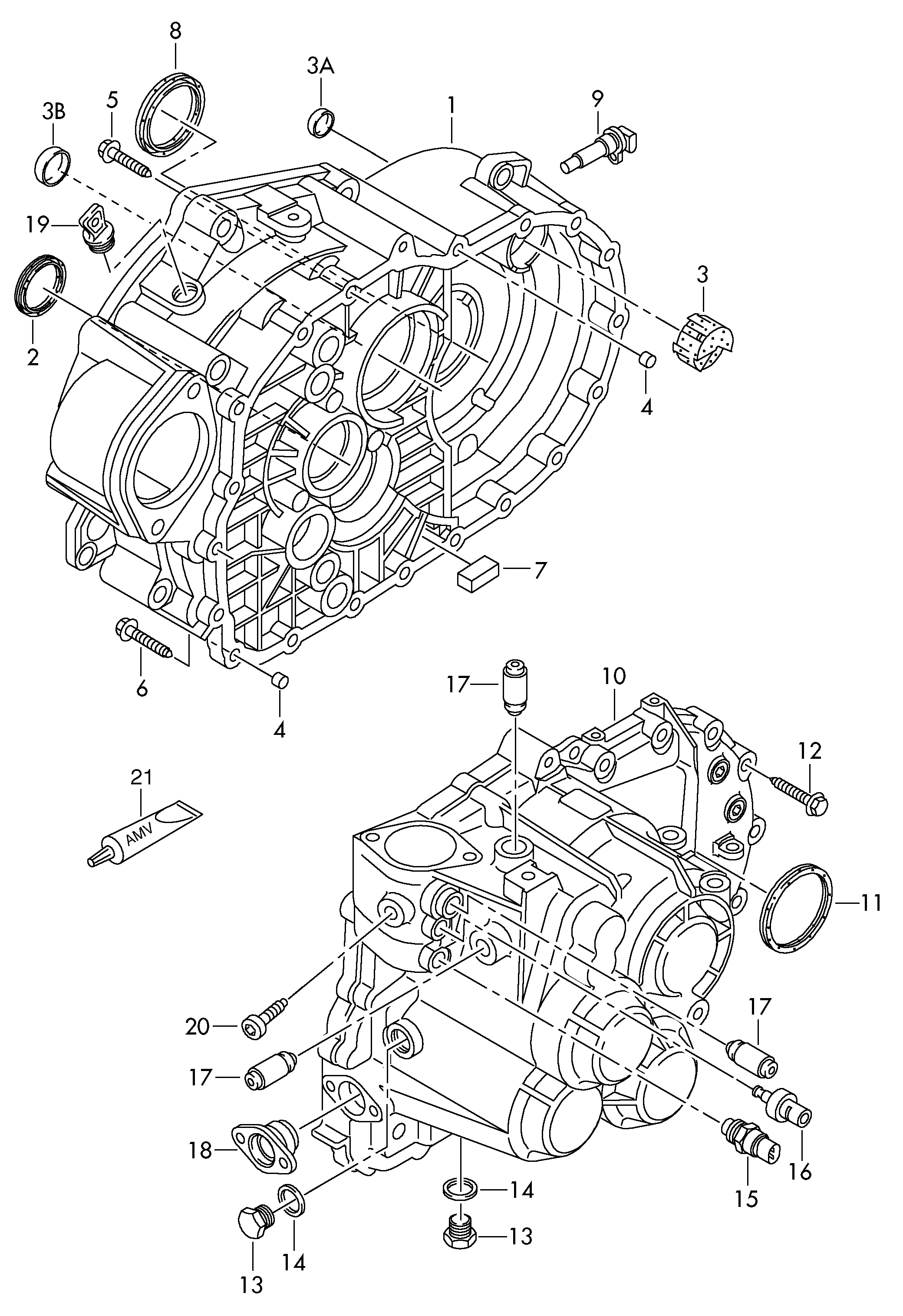 VAG 02M 311 113 - Vārpstas blīvgredzens, Mehāniskā pārnesumkārba ps1.lv