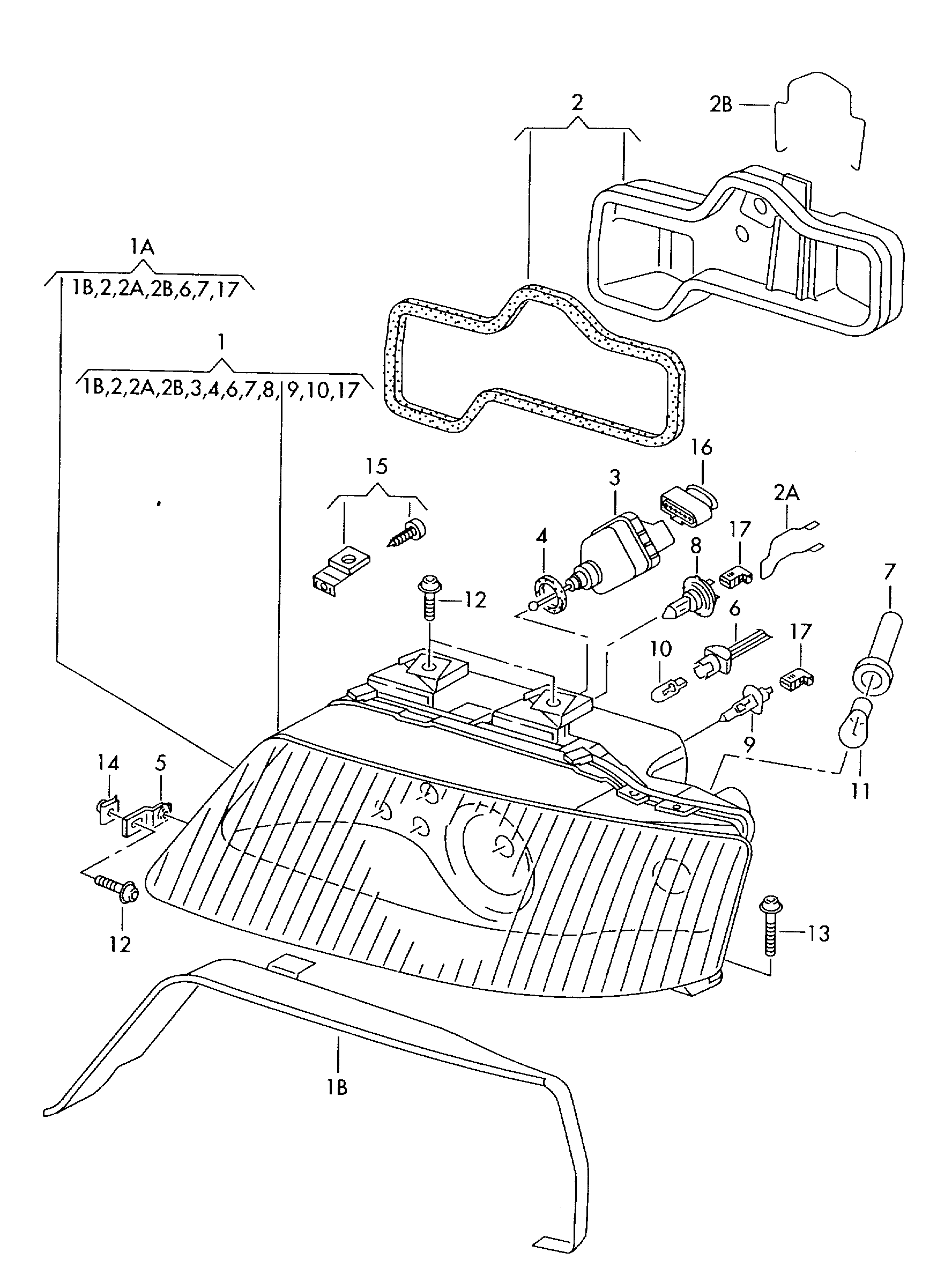 Skoda 3B0941295B - Regulējošais elements, Lukturu augstuma regulēšana ps1.lv