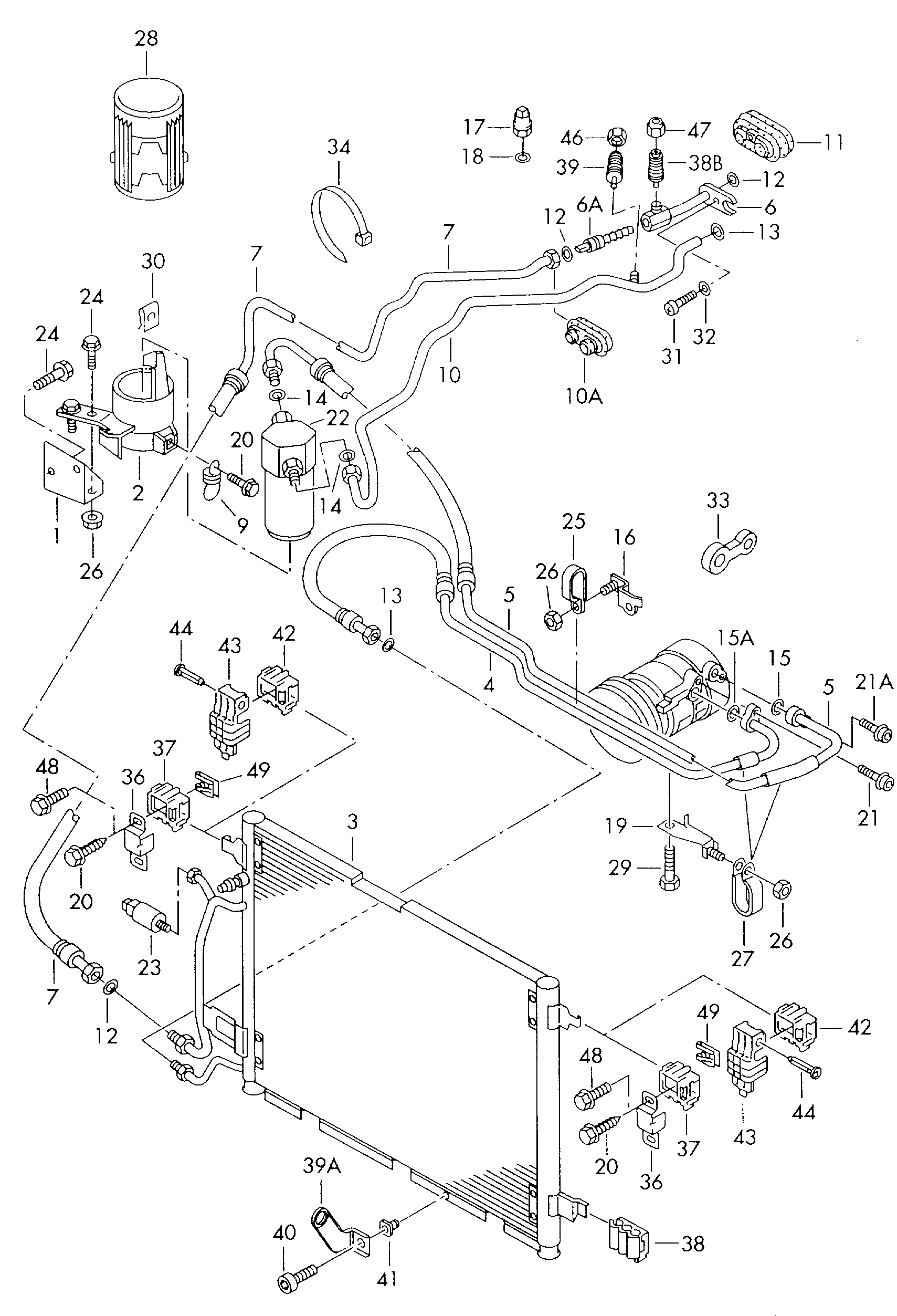 VW 7H0-820-896 - Remkomplekts, Kondicionieris ps1.lv