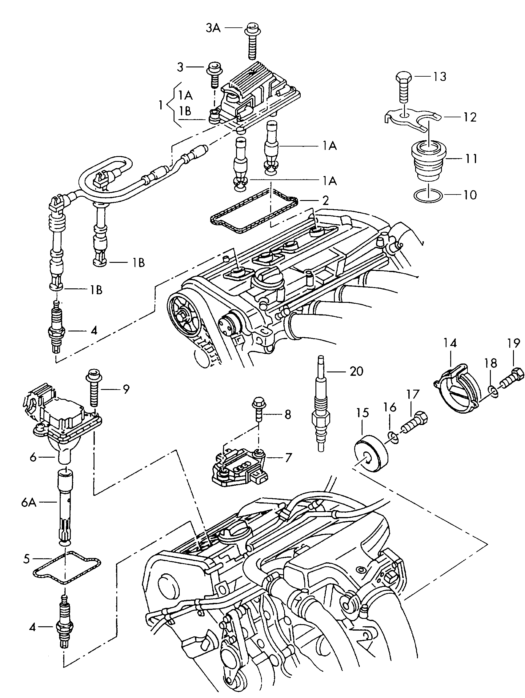 VW 058905447C - Aizdedzes spole ps1.lv