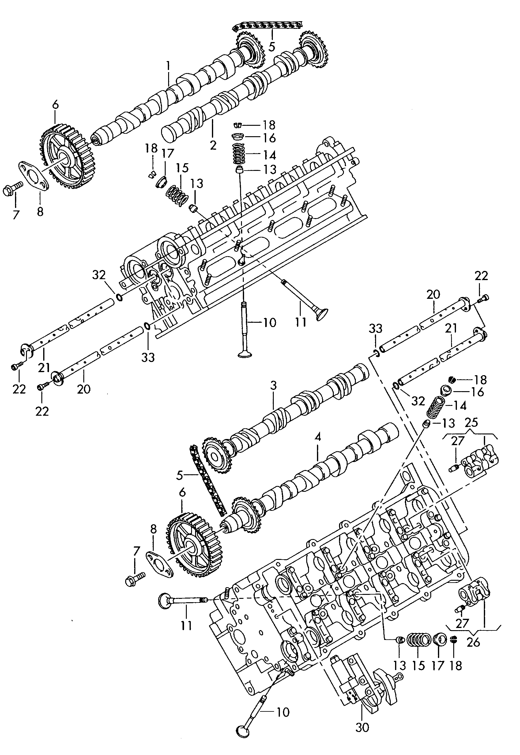 AUDI (FAW) 058 109 229 B - Sadales vārpstas piedziņas ķēde ps1.lv