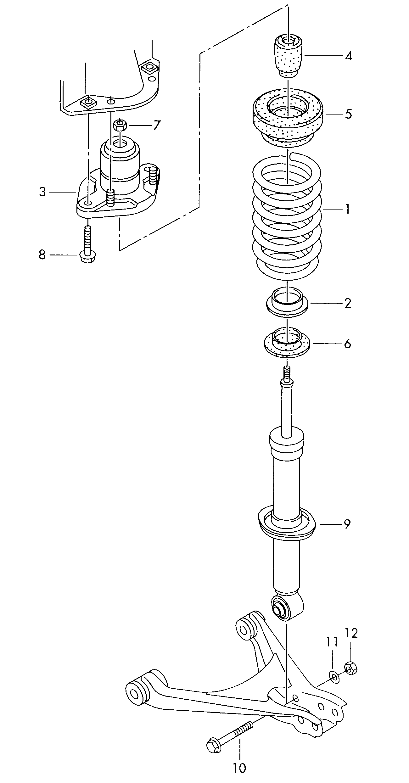 AUDI 4B0 512 131 Q - Gājiena ierobežotājs, Atsperojums ps1.lv