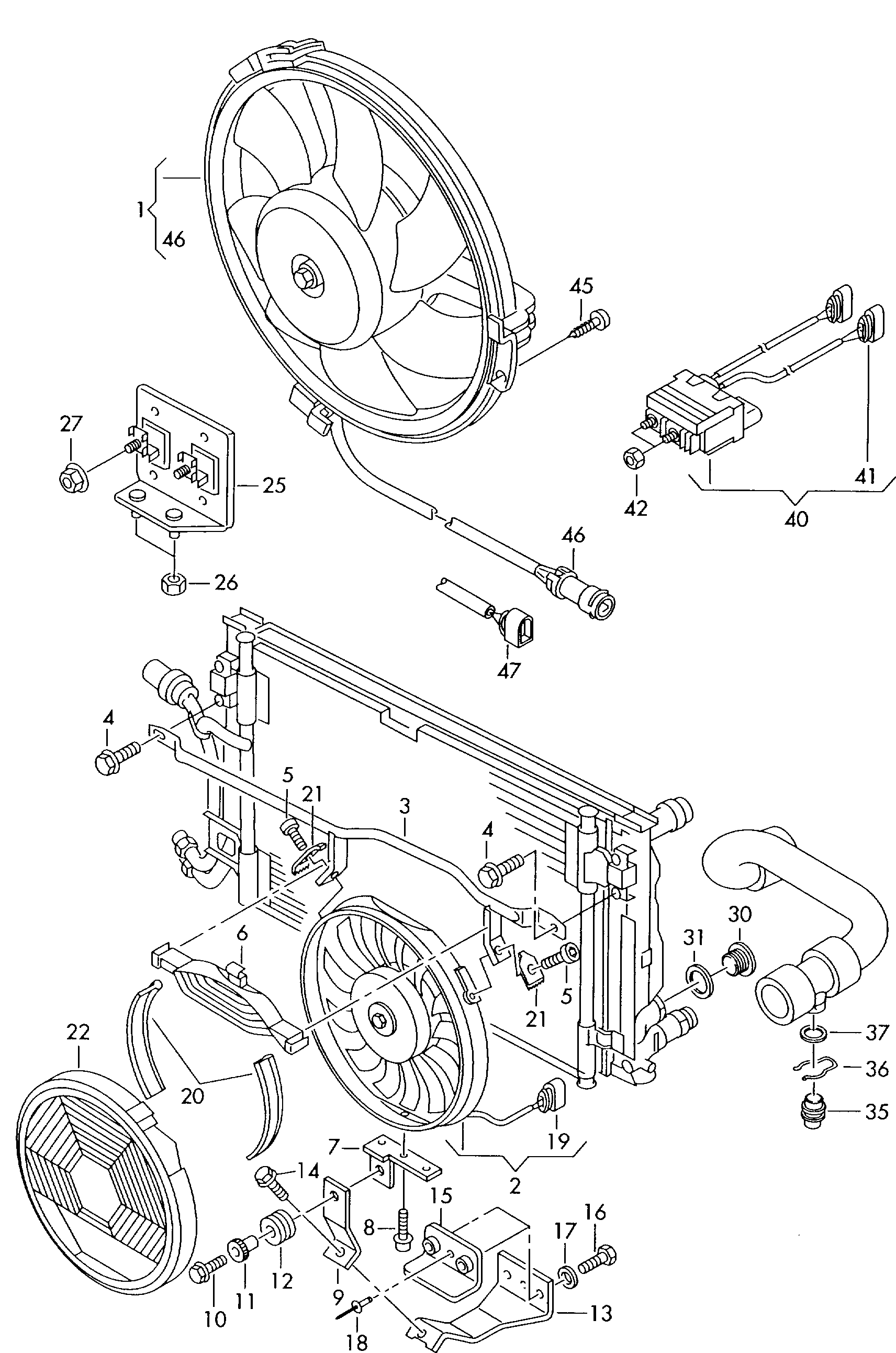 Porsche 8D0 959 455L - Ventilators, Motora dzesēšanas sistēma ps1.lv