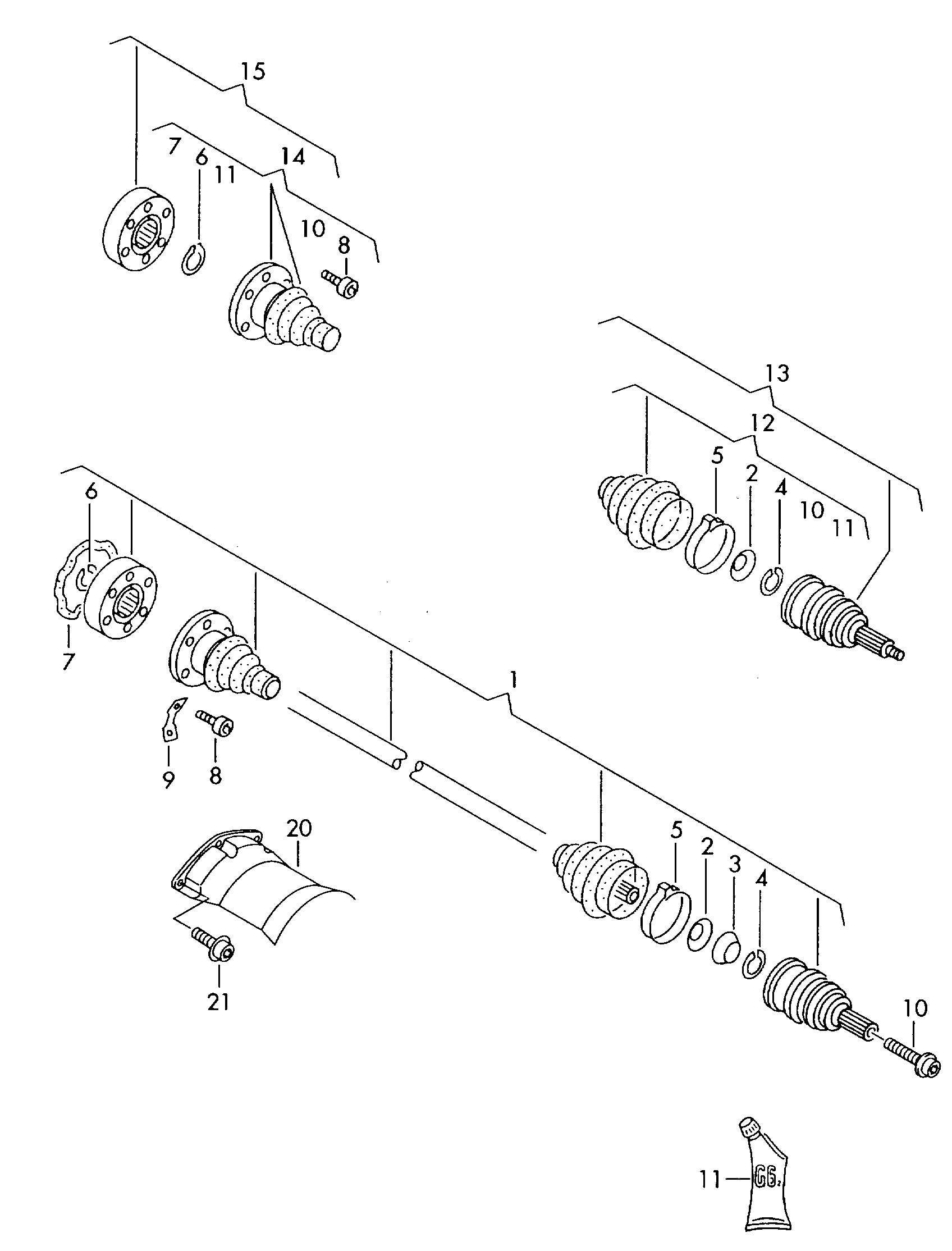 VAG 3B0598203 - Putekļusargs, Piedziņas vārpsta ps1.lv