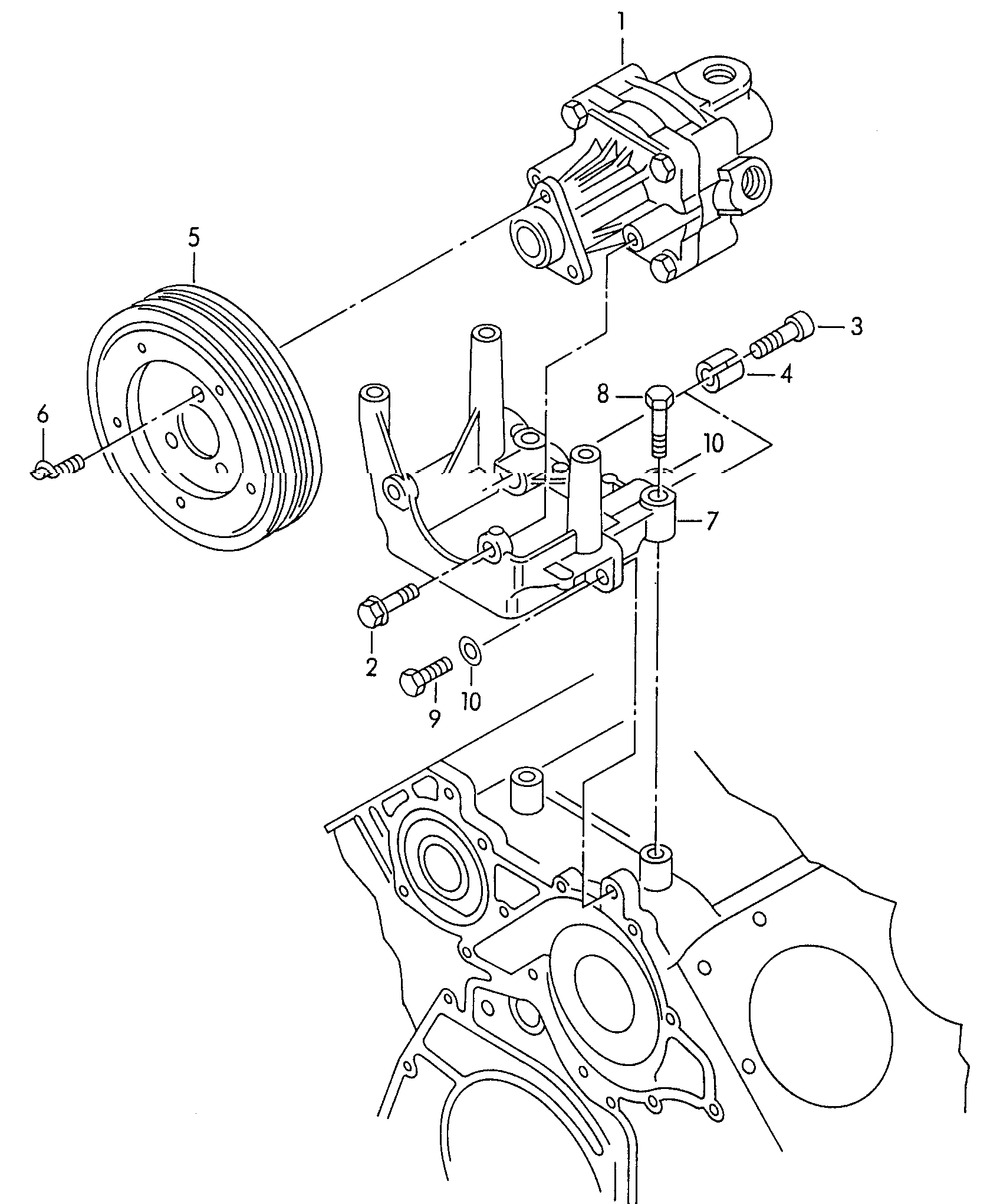 VAG 4B0 145 156 X - Hidrosūknis, Stūres iekārta ps1.lv