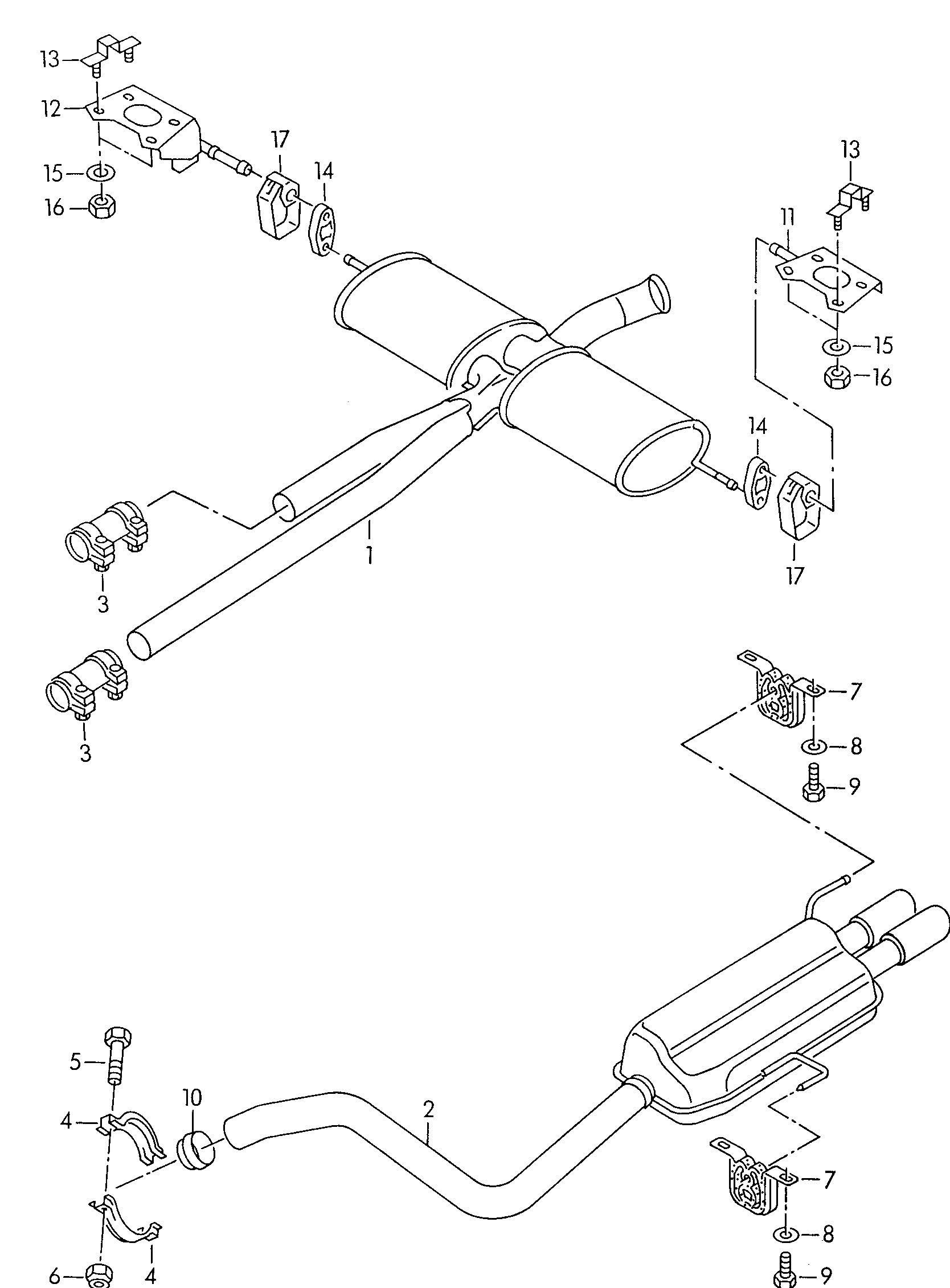 VAG 8A0 253 147 - Bukse, Stabilizators ps1.lv