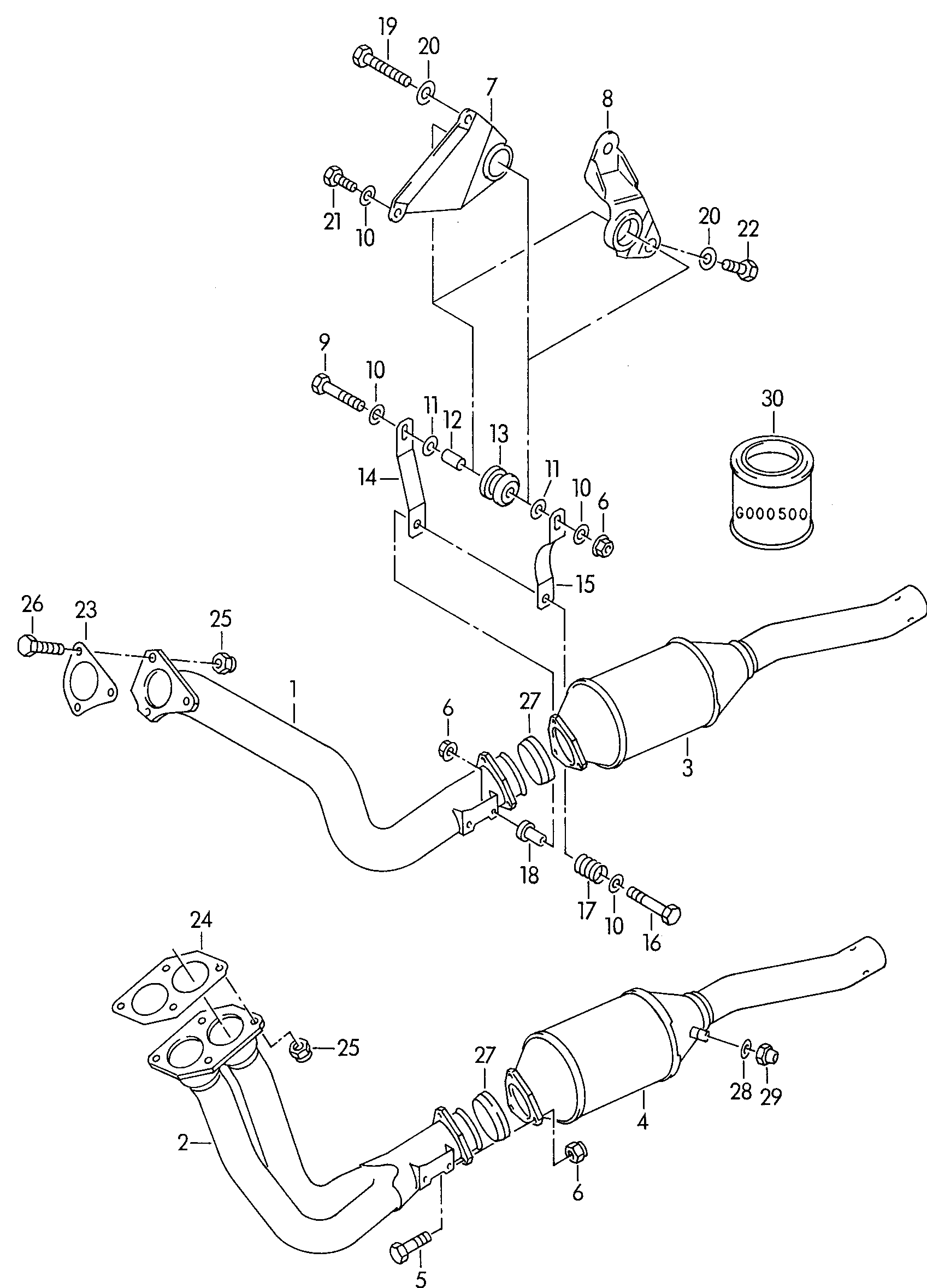 VW 8A0131702TX - Katalizators ps1.lv