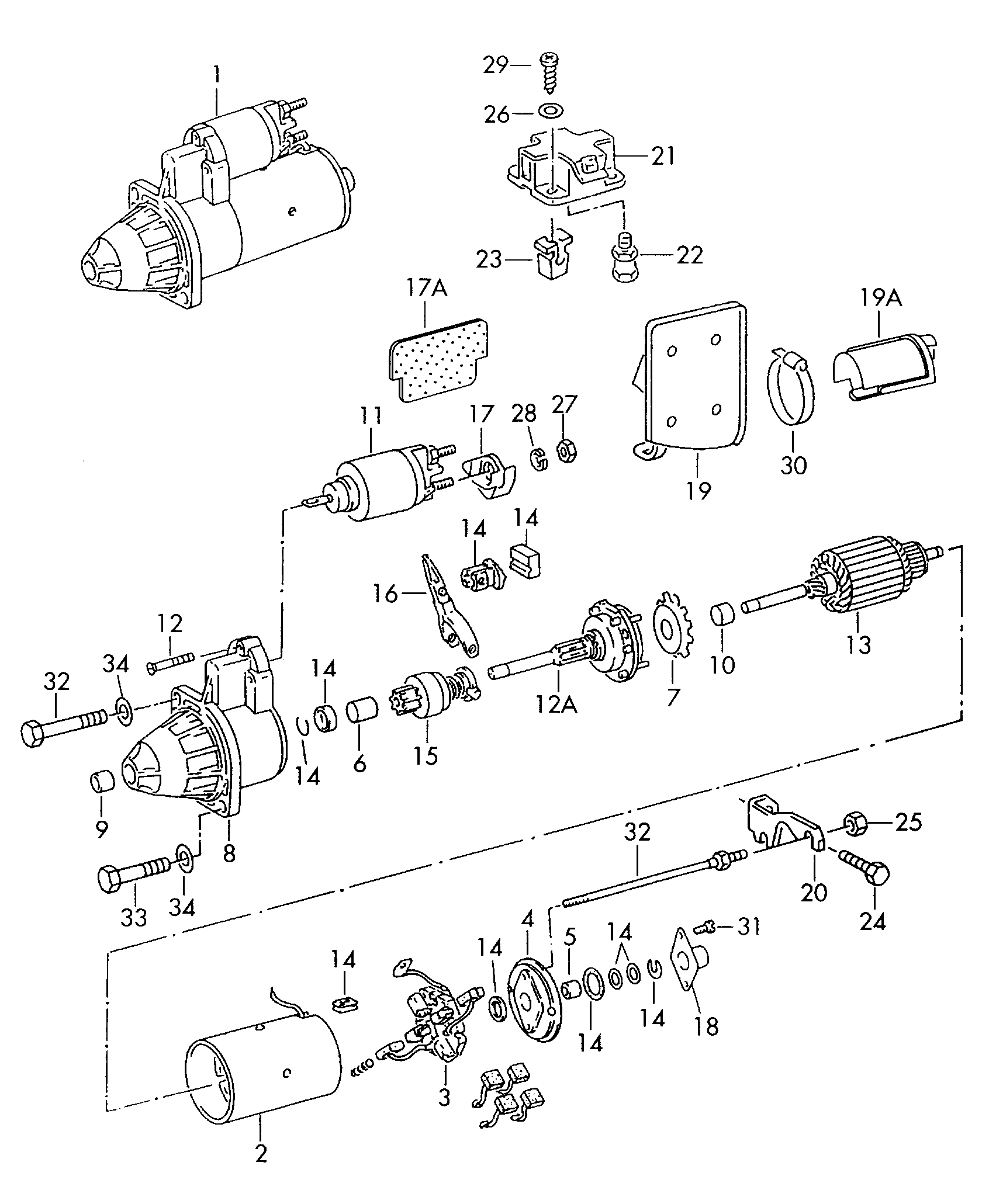 Seat 026911287 - Ievilcējrelejs, Starteris ps1.lv