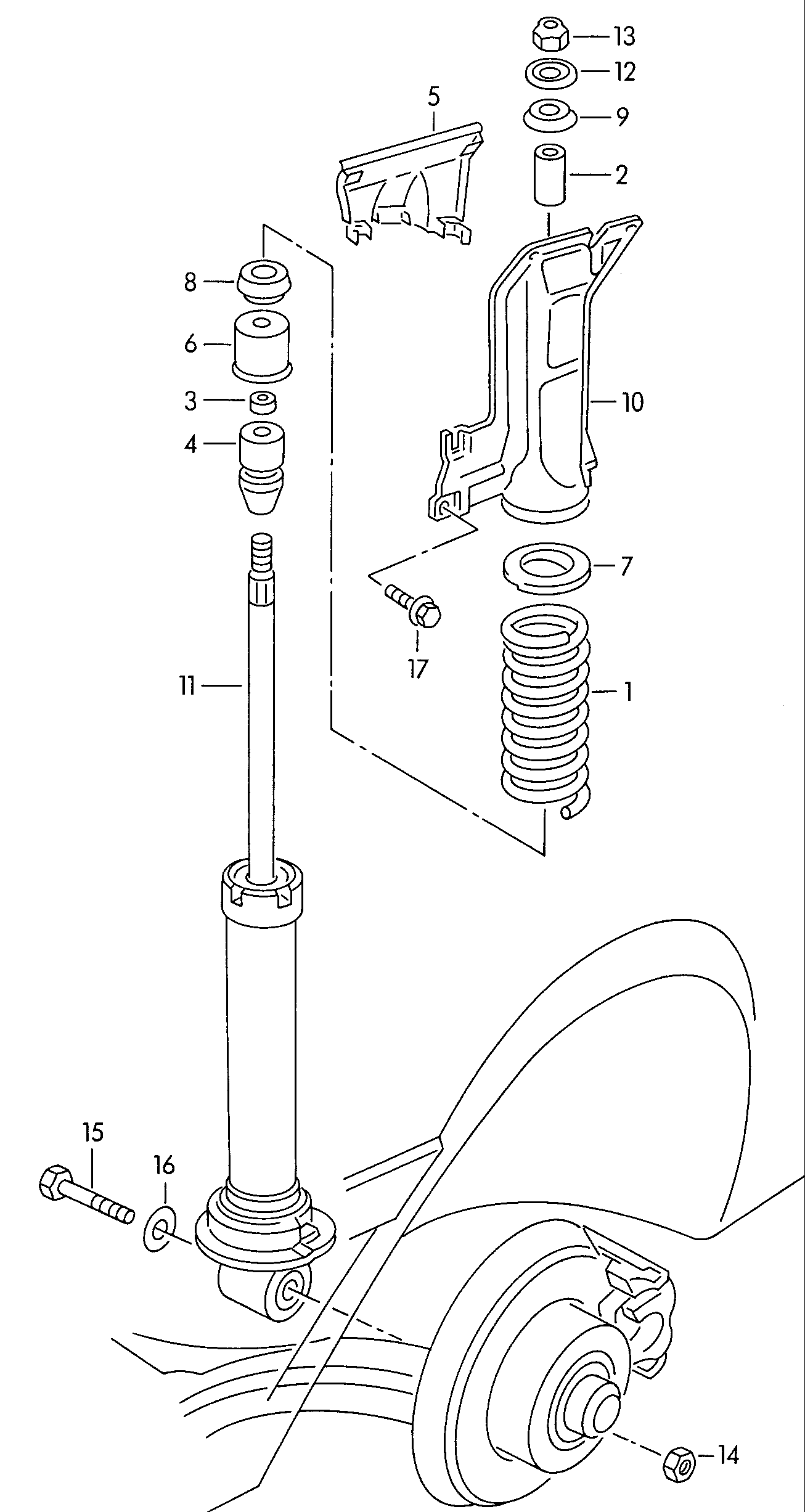 VAG 8A0512147 - Aizsargvāciņš / Putekļusargs, Amortizators ps1.lv