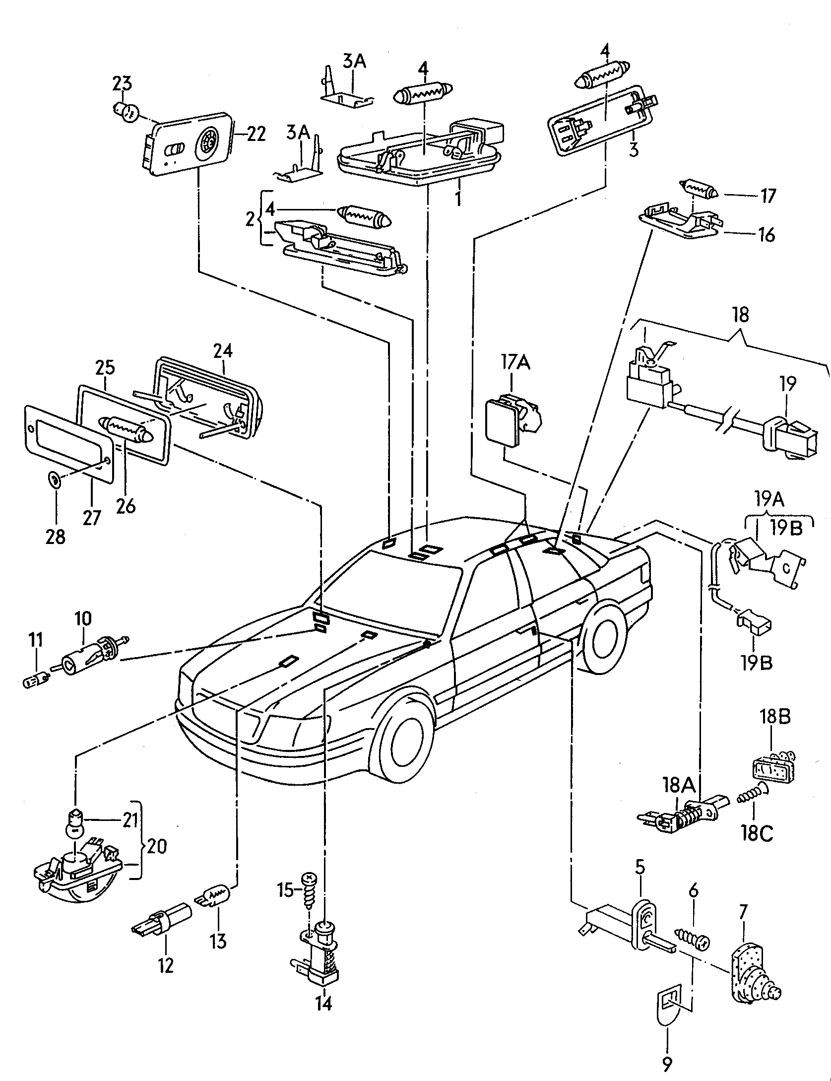 Porsche N  0177172 - Kvēlspuldze, Stāvgaismas / Sānu gaismas lukturi ps1.lv