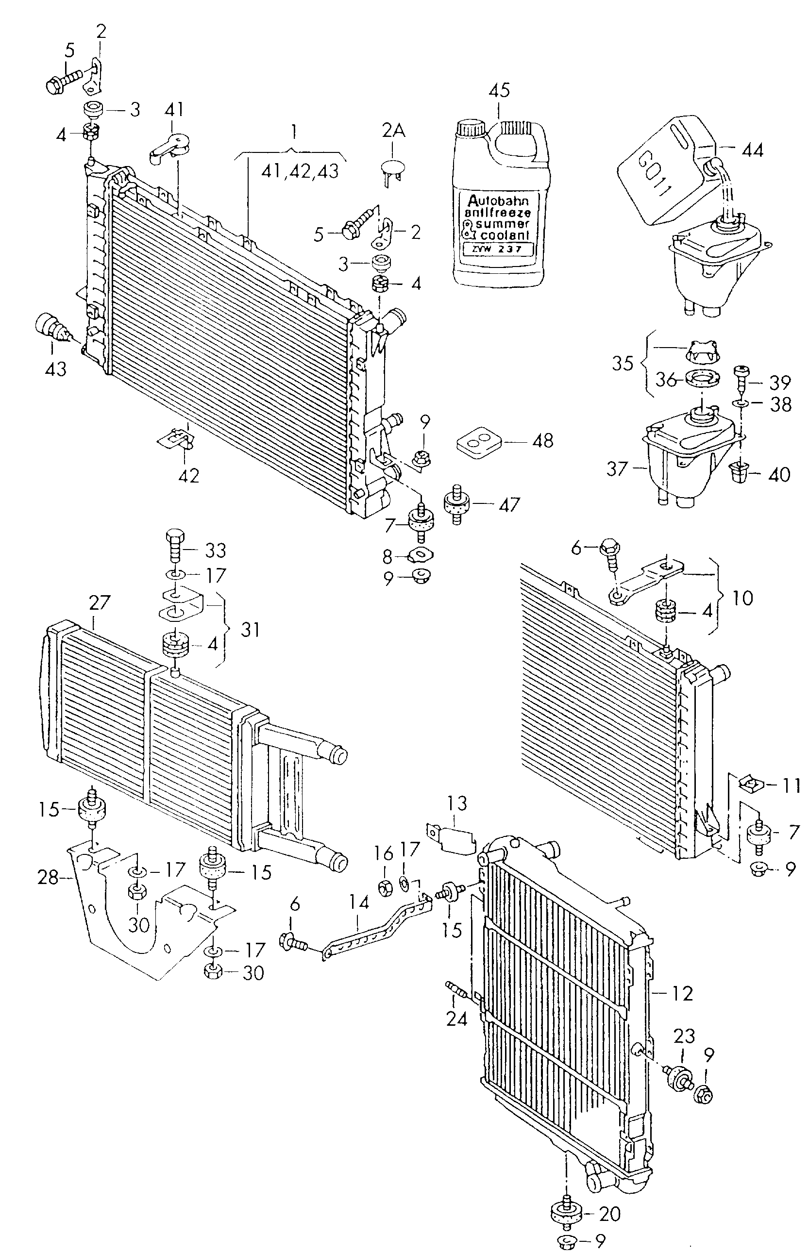 VW 431 121 273 - Piekare, Radiators ps1.lv