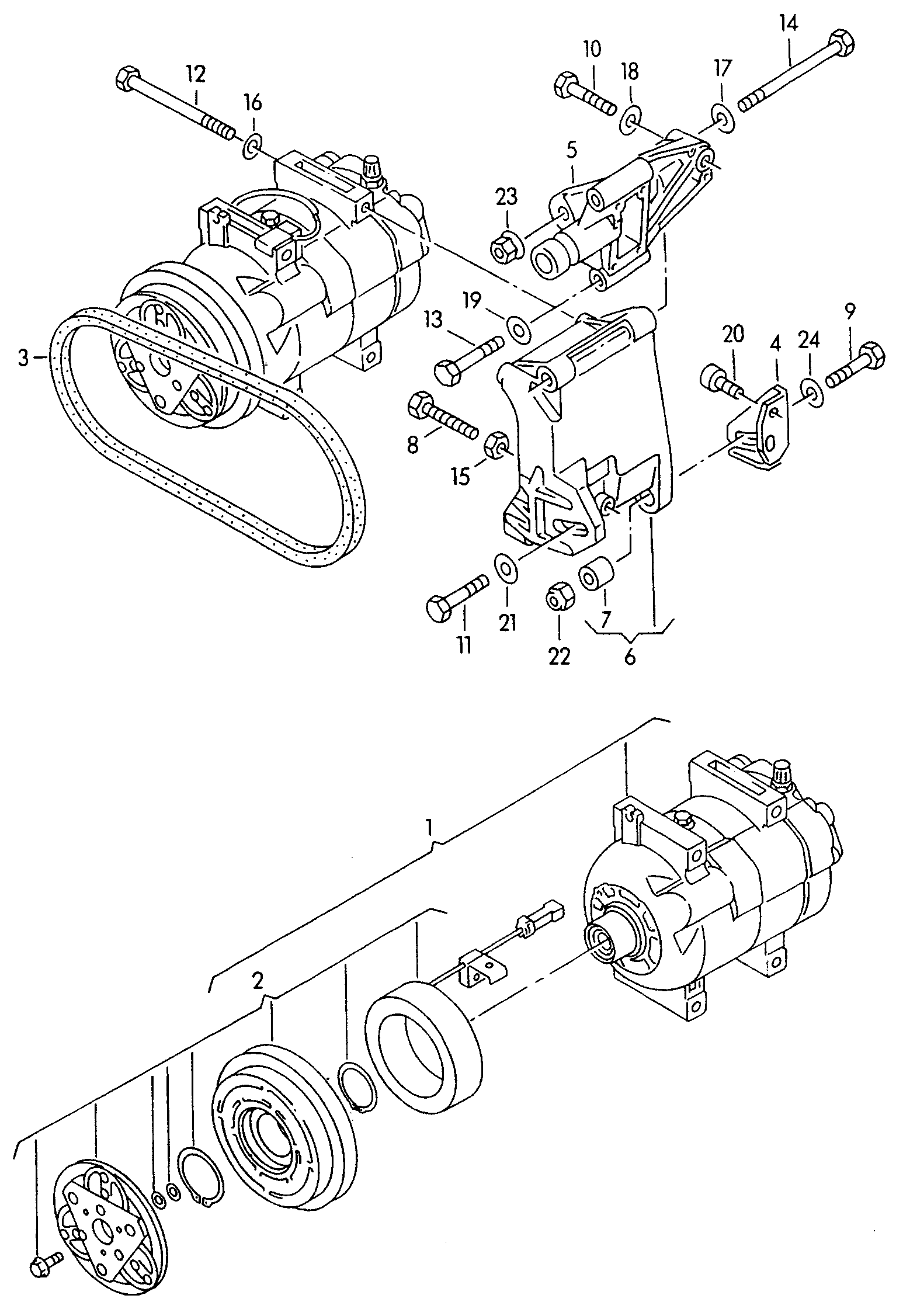 AUDI 8A0260805 - Kompresors, Gaisa kond. sistēma ps1.lv