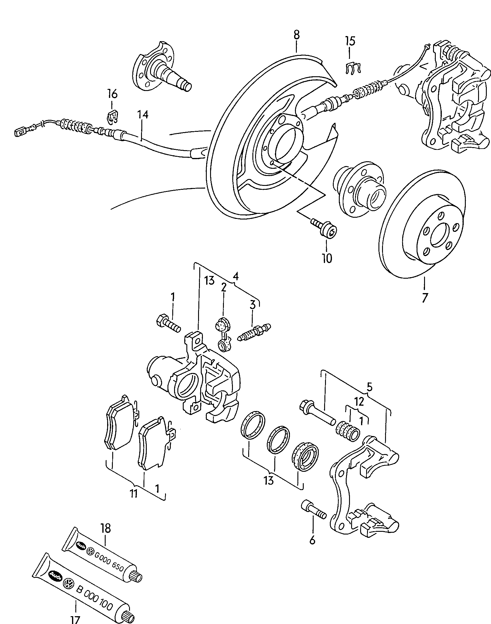 VAG 8A0698680 X - Remkomplekts, Bremžu suports ps1.lv