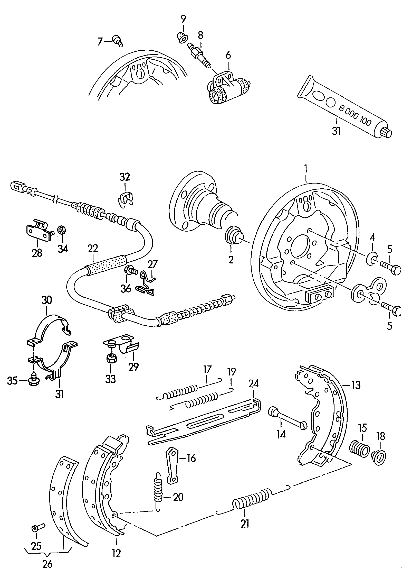 Seat 8A0 609 527 B - Bremžu loki ps1.lv