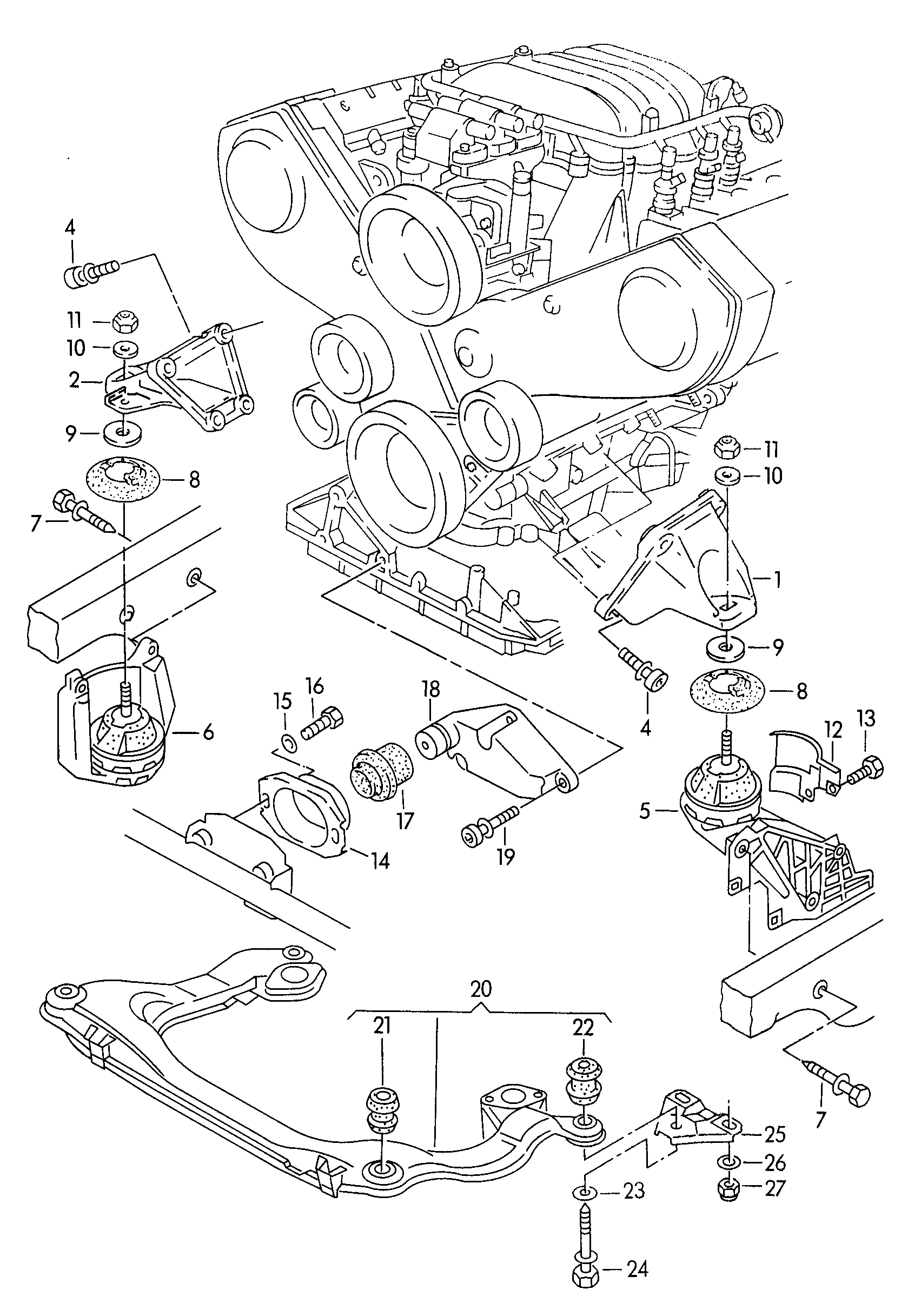 VAG N  90556902 - Montāžas komplekts, Neatkarīgās balstiekārtas svira ps1.lv