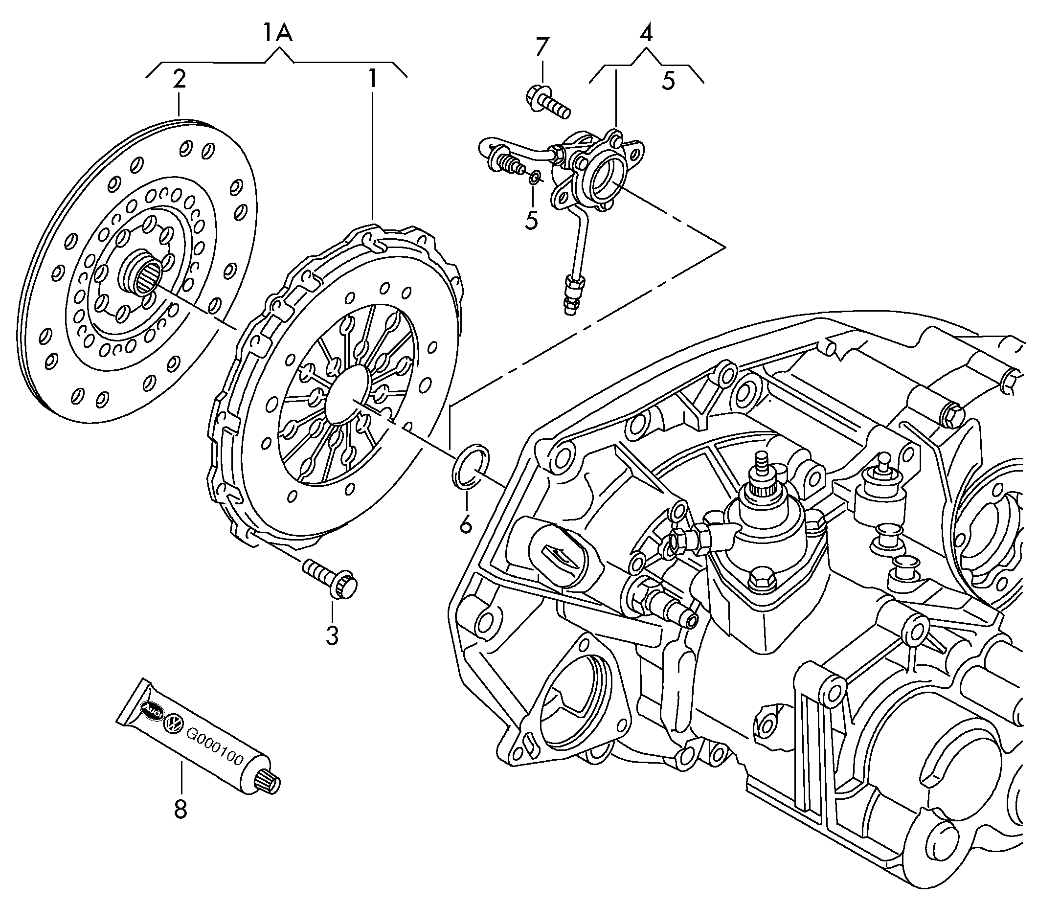 Seat 038 141 032 G - Sajūga komplekts ps1.lv