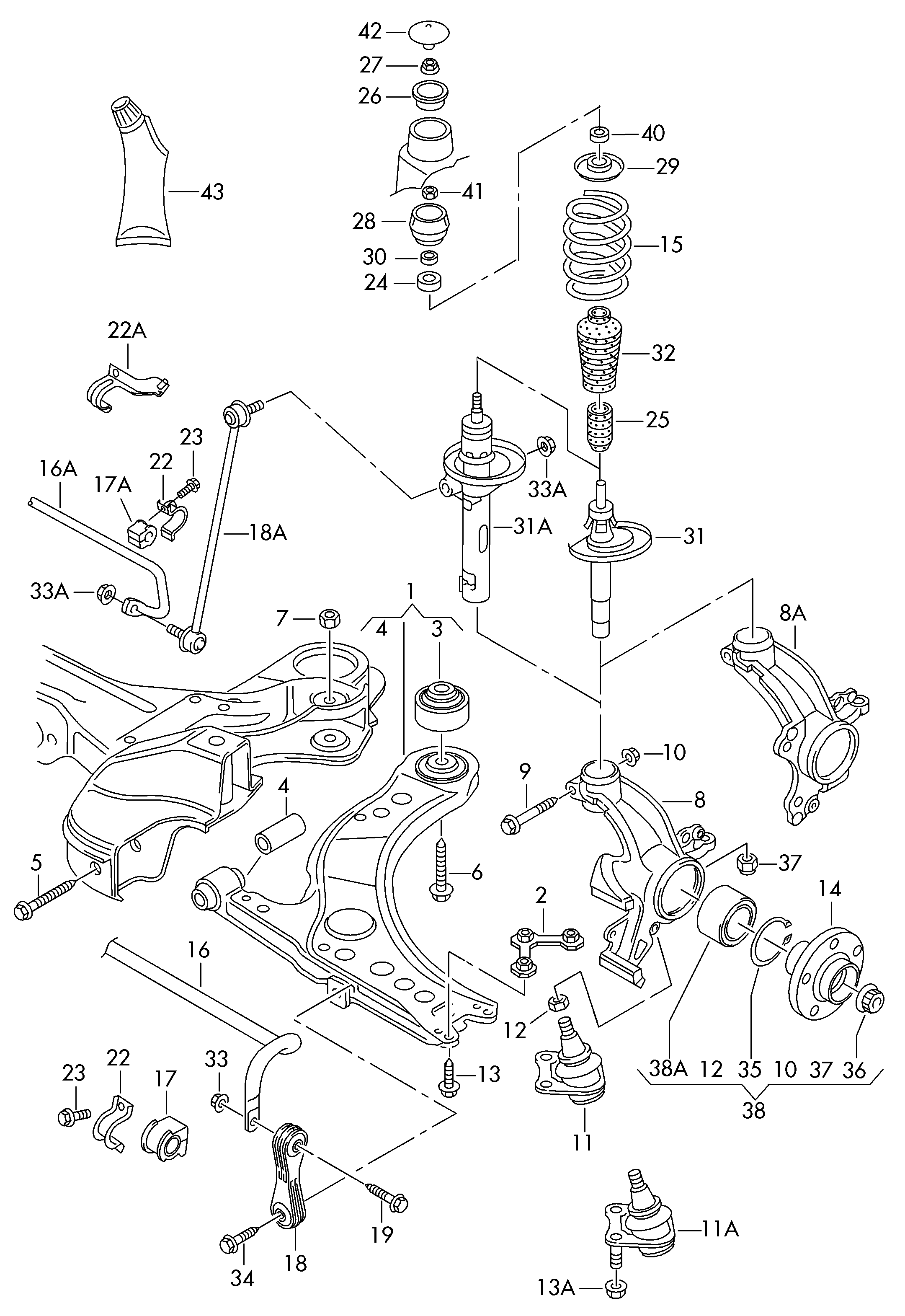 VW 1J0498625A - Riteņa rumbas gultņa komplekts ps1.lv