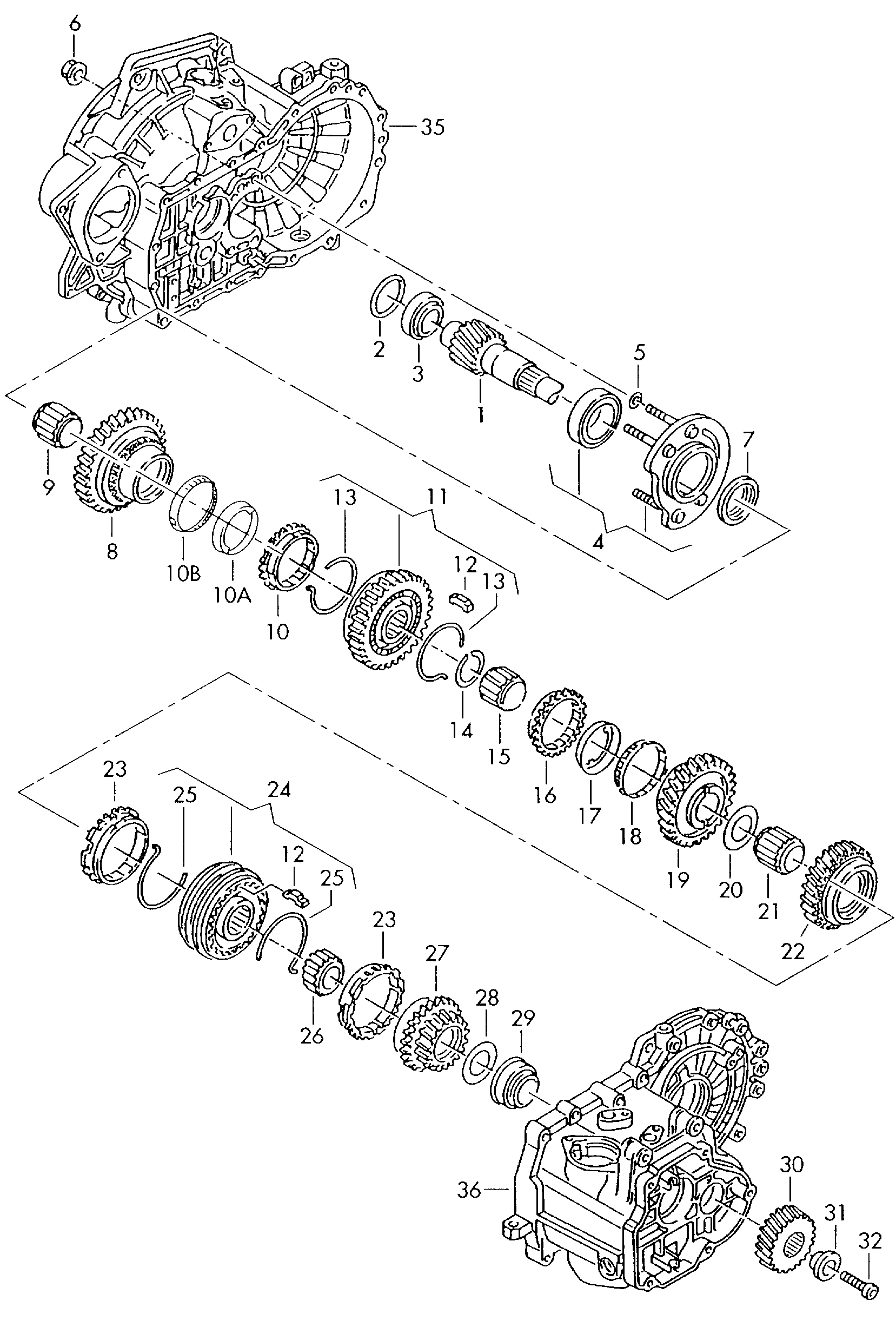 VW 02A 311 375 - Remkomplekts, Pārnesumkārba ps1.lv