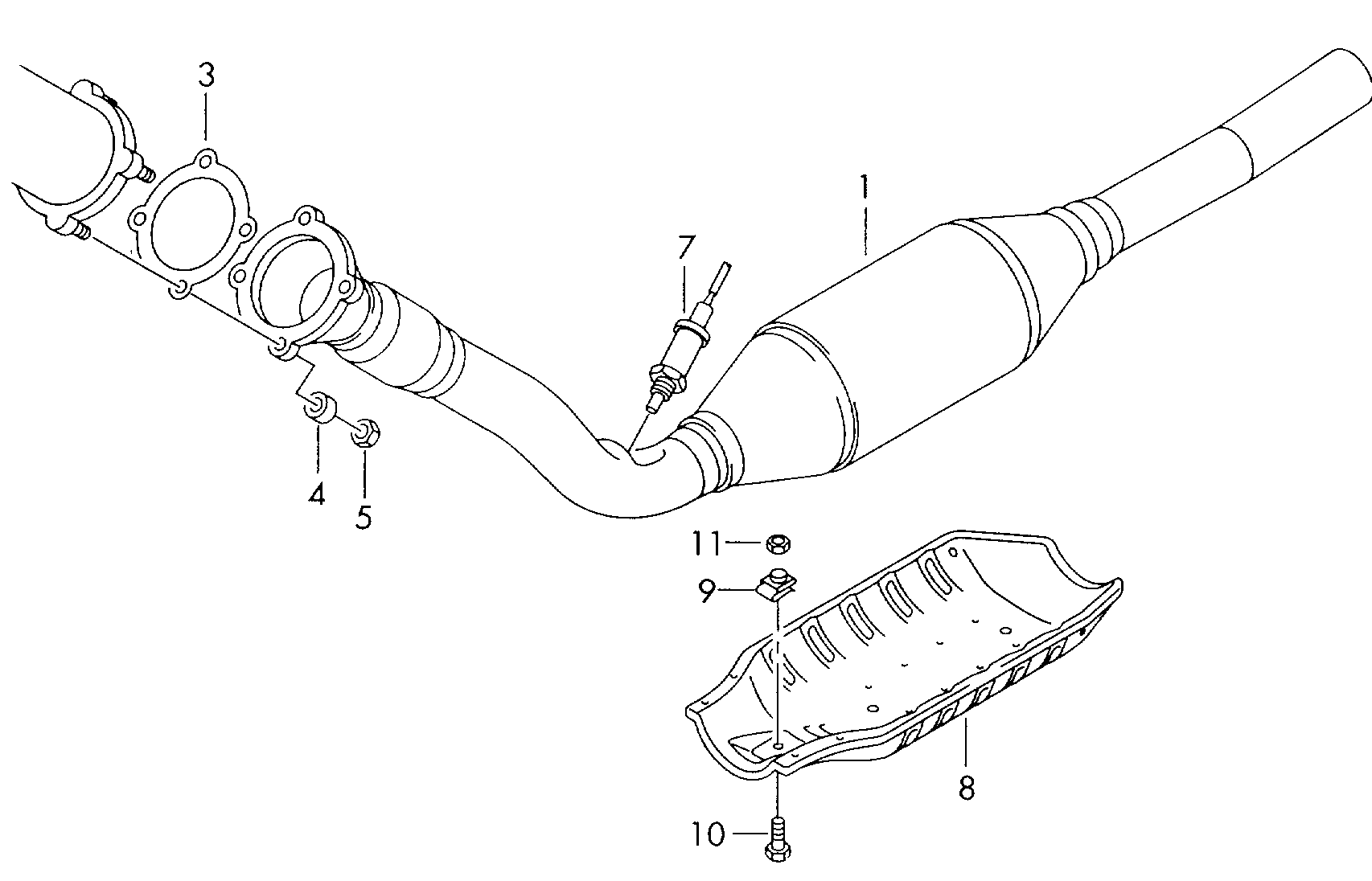 Seat 1J2253058QX - Katalizators ps1.lv