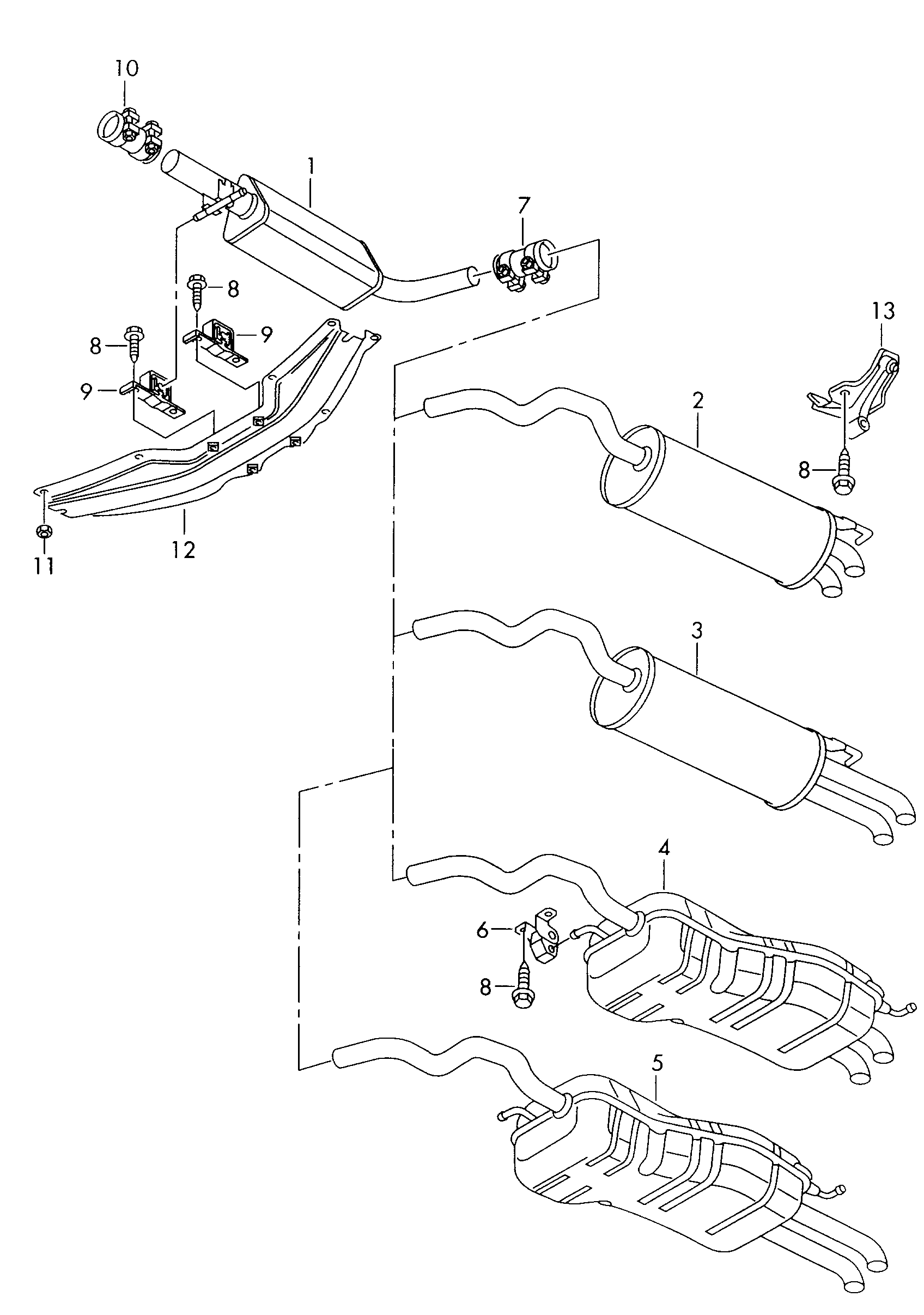 AUDI 1J6 253 609 AR - Izplūdes gāzu trokšņa slāpētājs (pēdējais) ps1.lv