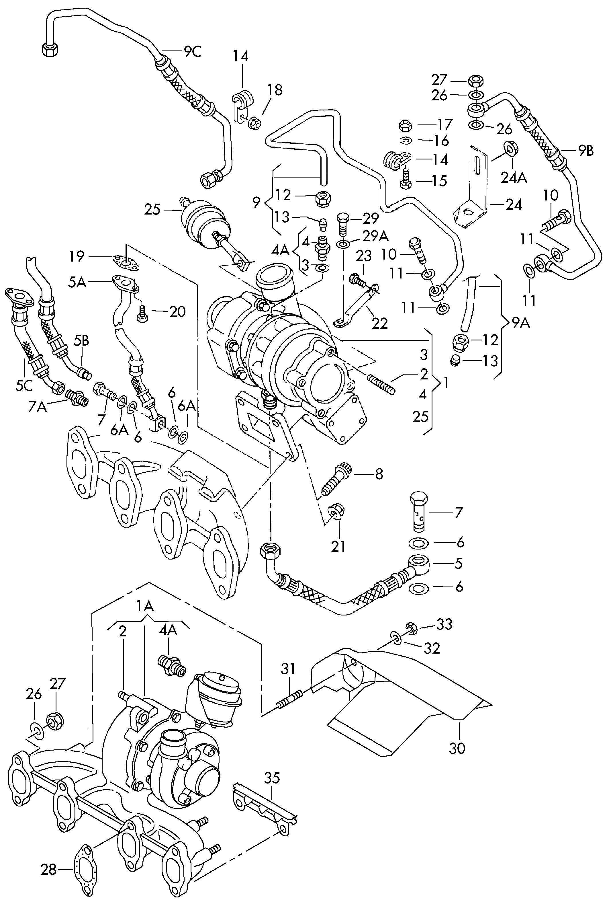 VW 038 145 701 A - Kompresors, Turbopūte ps1.lv