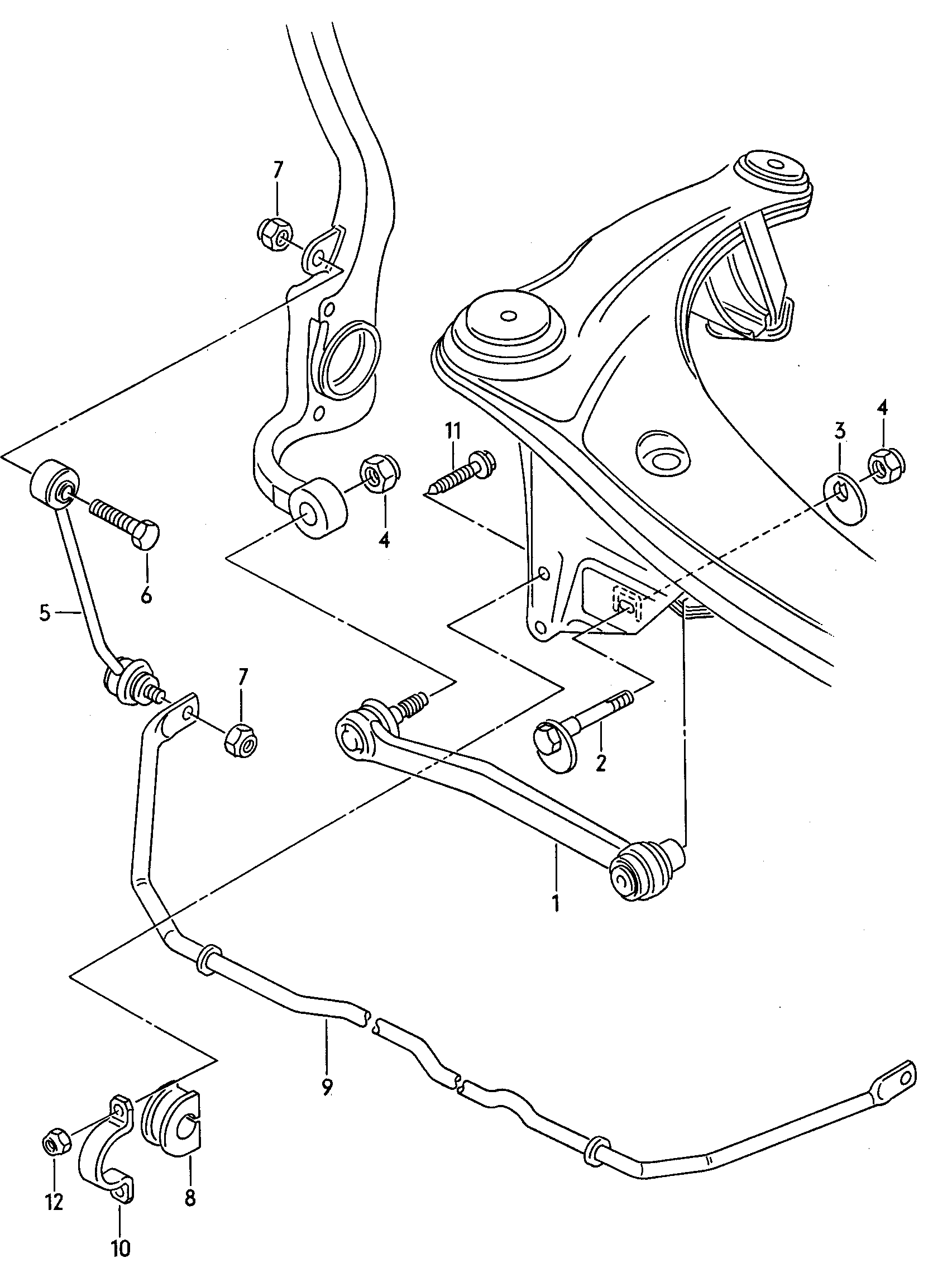 Seat 8D0501530 - Neatkarīgās balstiekārtas svira, Riteņa piekare ps1.lv