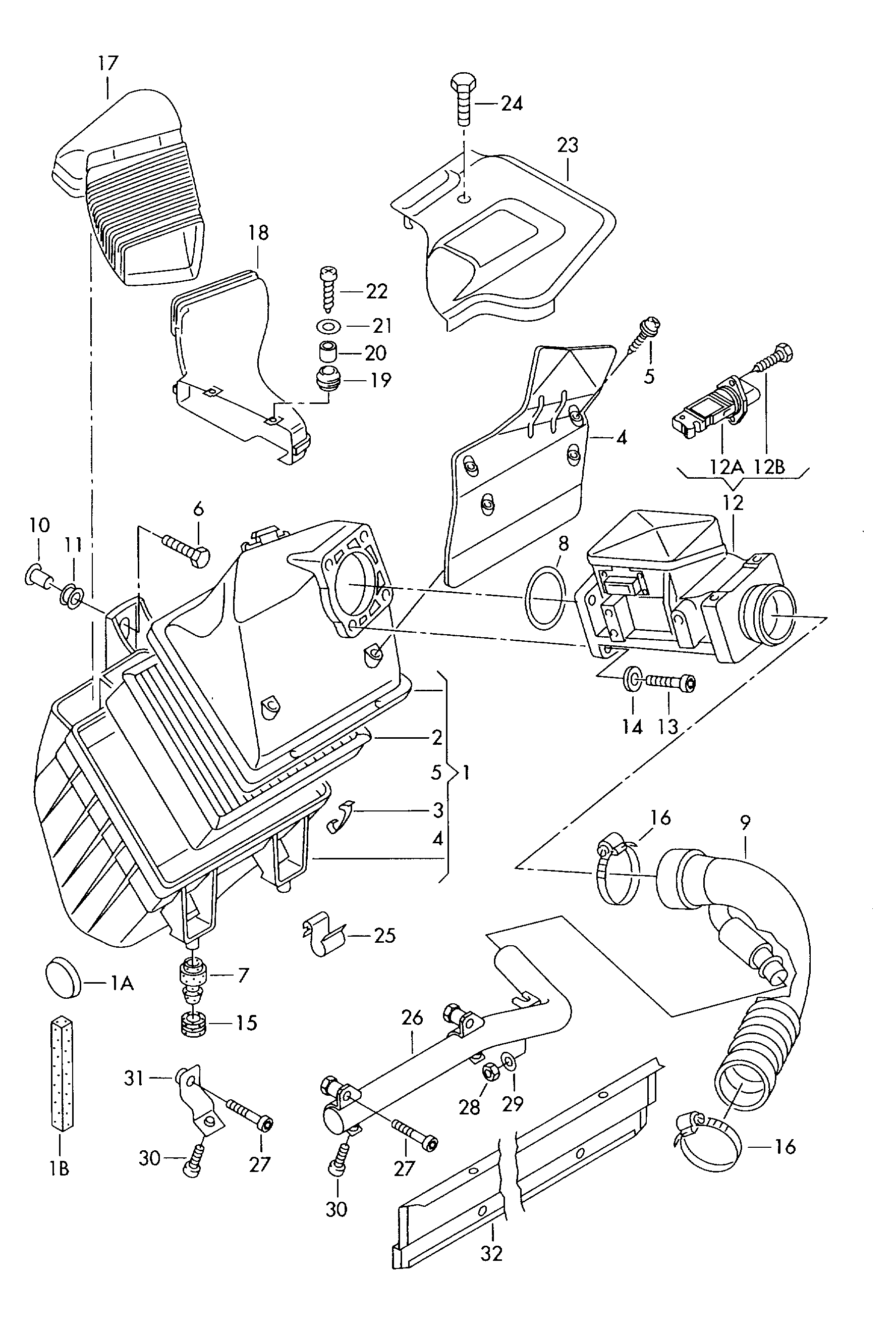 VW 06B 133 471 - Gaisa masas mērītājs ps1.lv