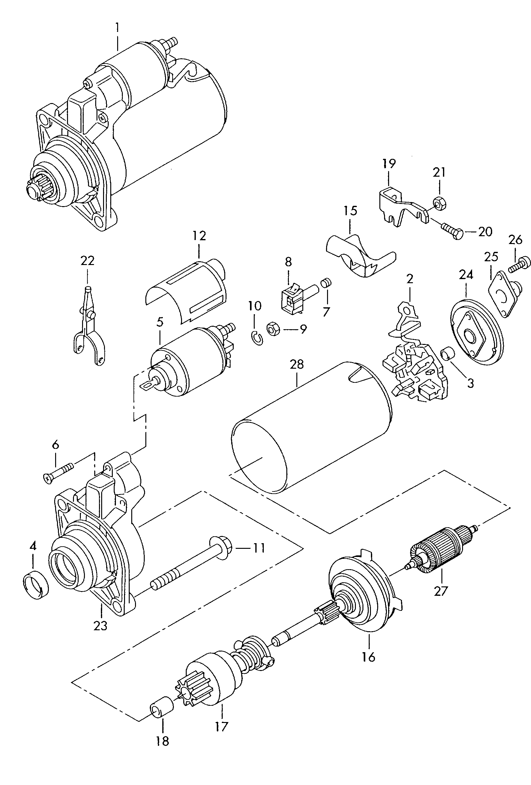 Skoda 06B 911 023 X - Starteris ps1.lv