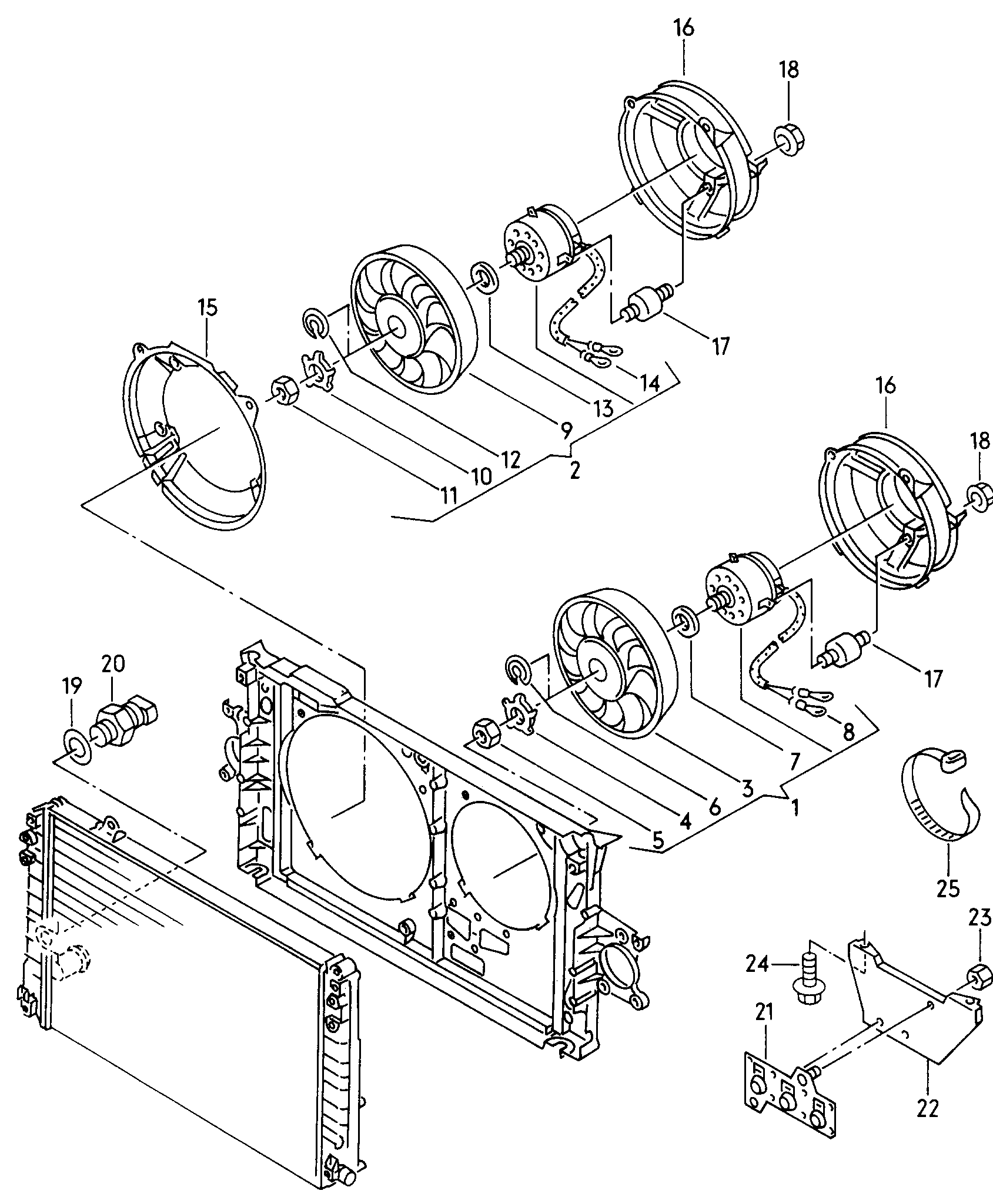 CUPRA 191959481C - dual thermo-switch ps1.lv