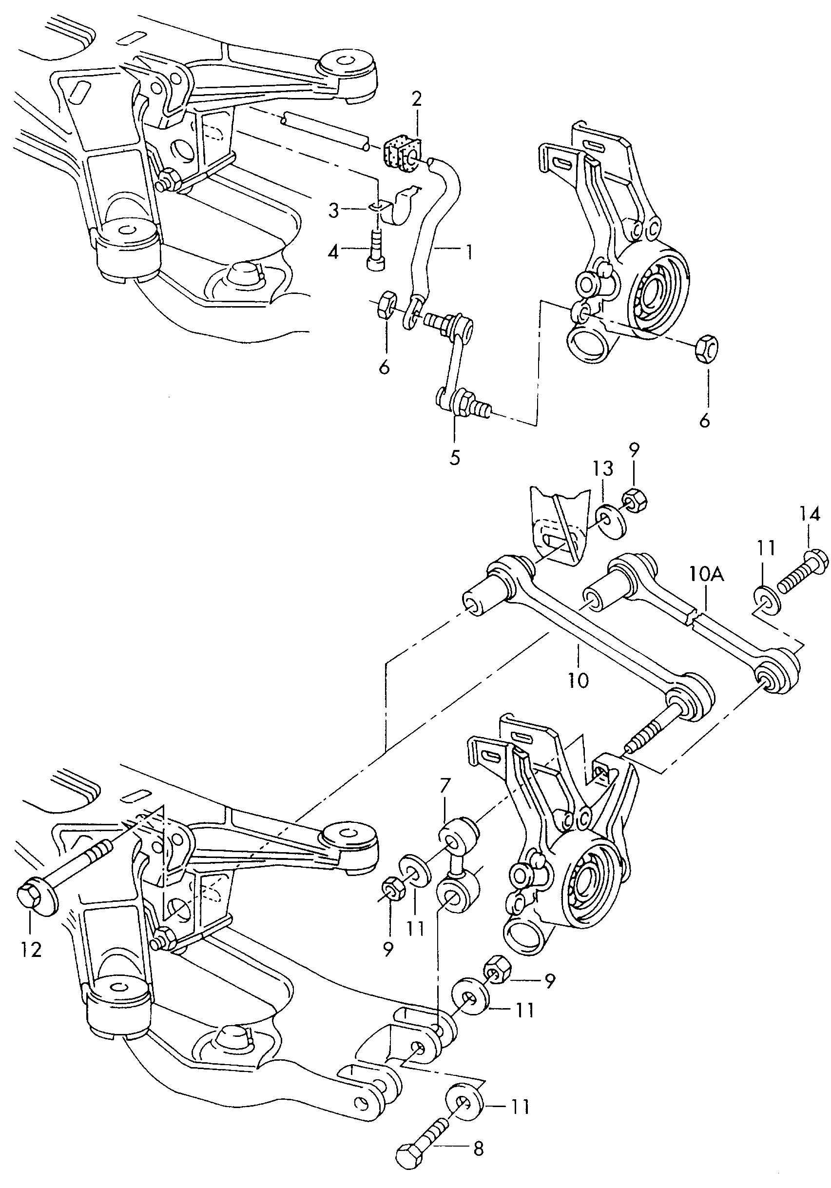 AUDI 4D0 505 465 D - Stiepnis / Atsaite, Stabilizators ps1.lv