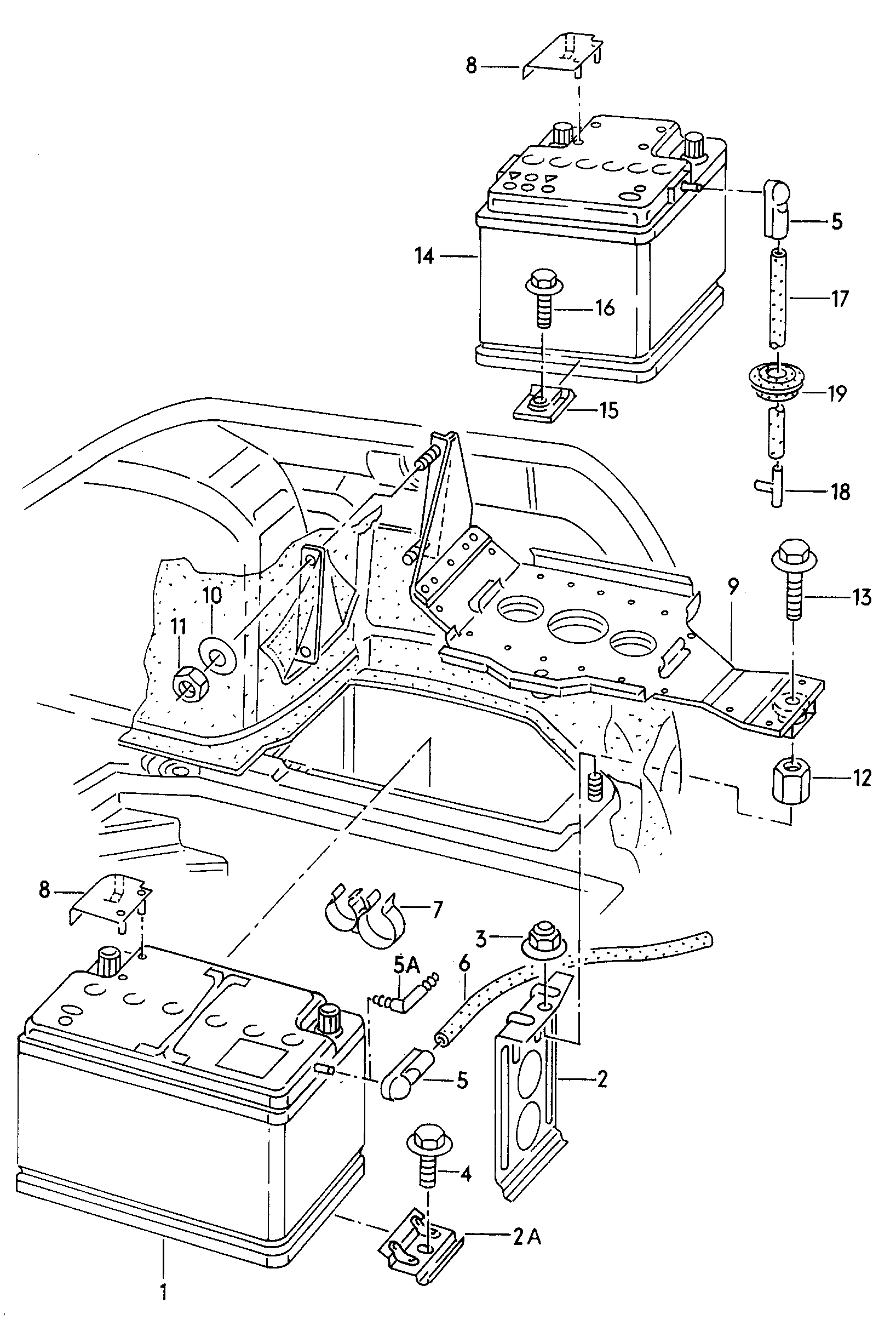 Skoda 000 915 105 AB - Startera akumulatoru baterija ps1.lv