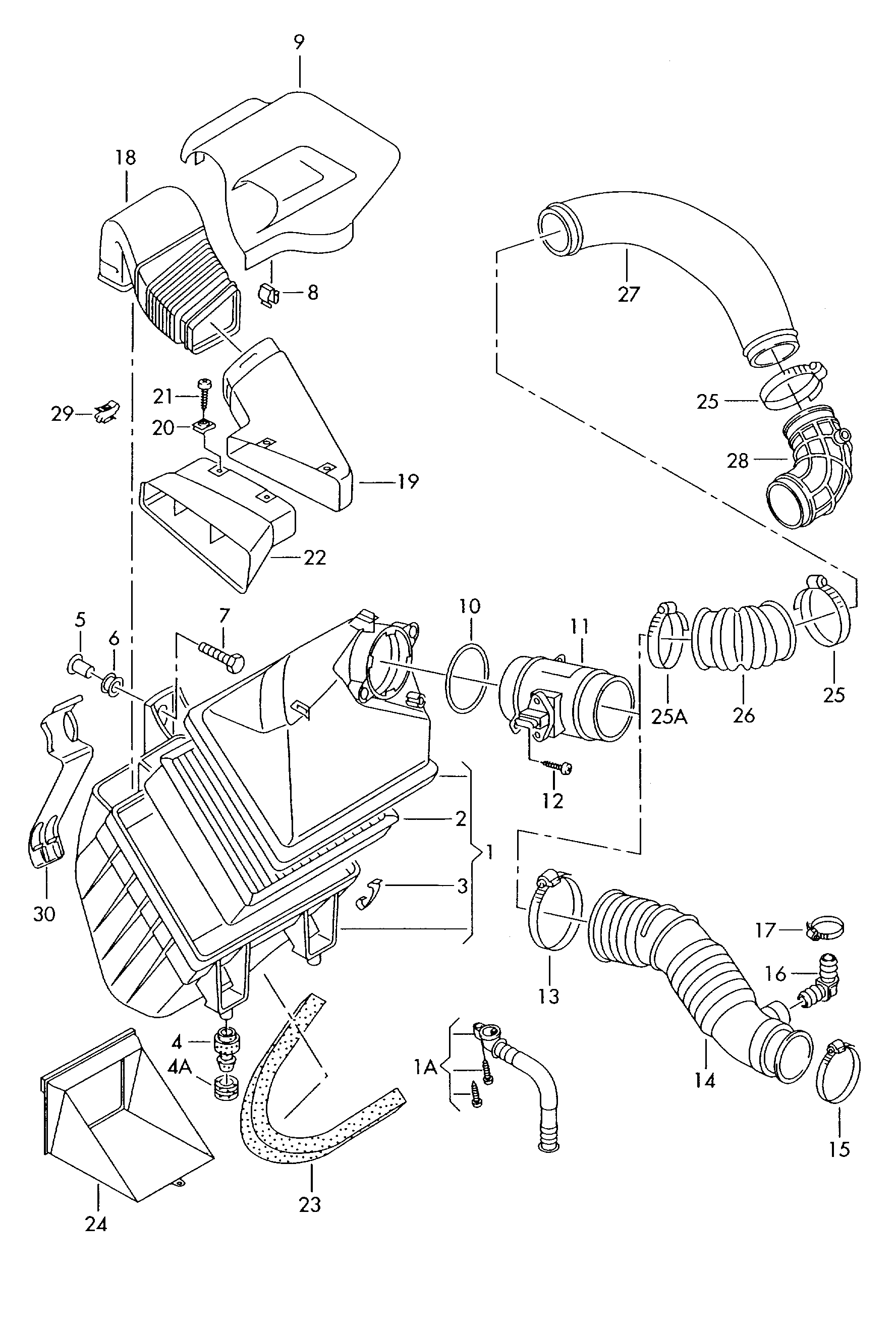 VAG 059 133 843 A - Gaisa filtrs ps1.lv