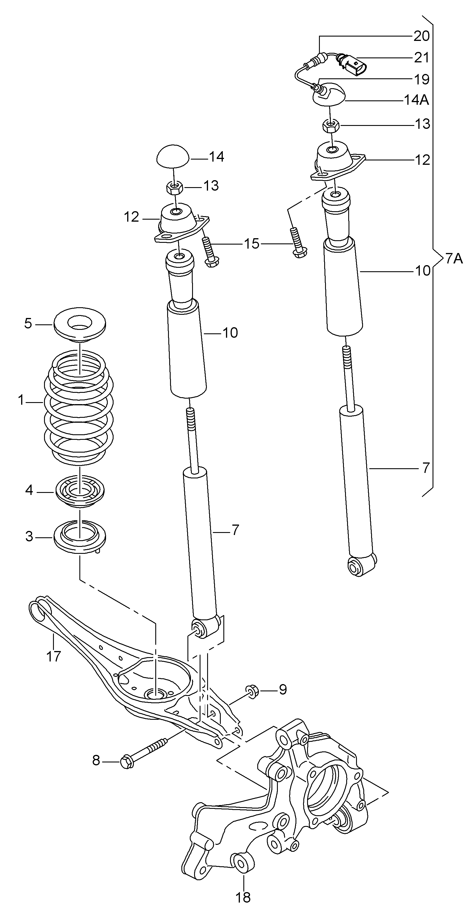 VAG 5Q0 513 029 GM - Amortizators ps1.lv