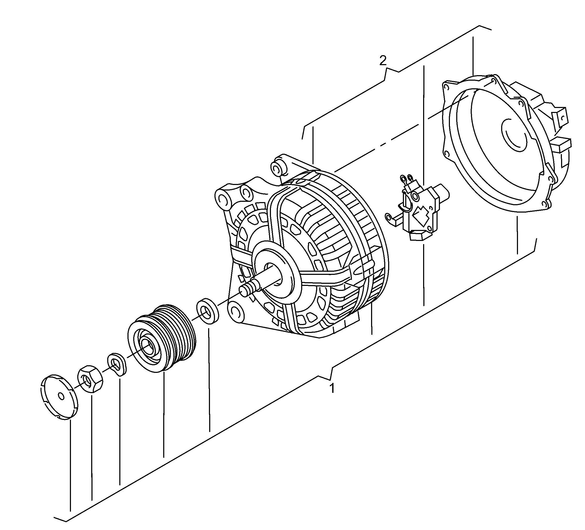 VAG 06J 903 023 GX - Ģenerators ps1.lv