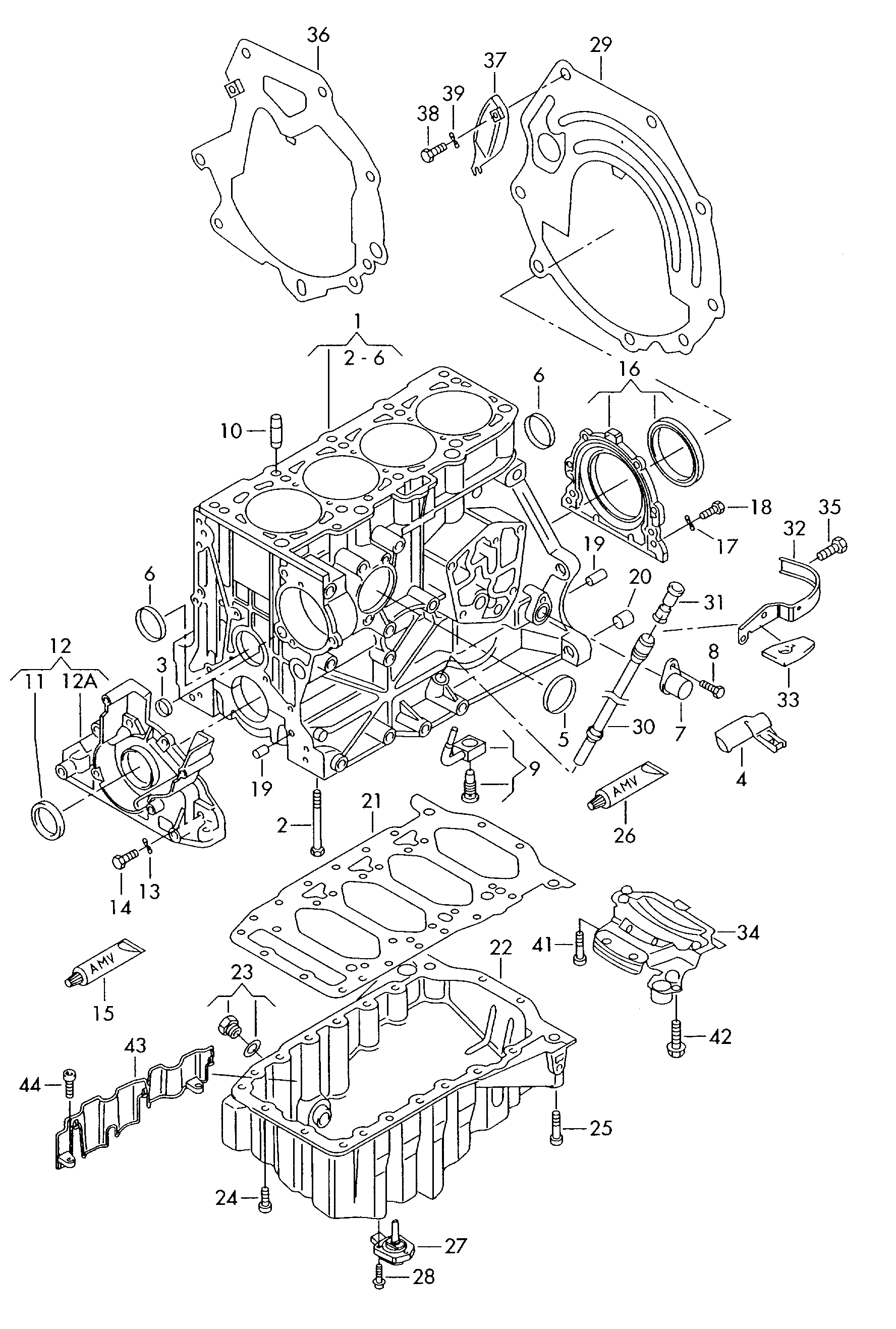 VW (FAW) 038103085E - Vārpstas blīvgredzens, Kloķvārpsta ps1.lv