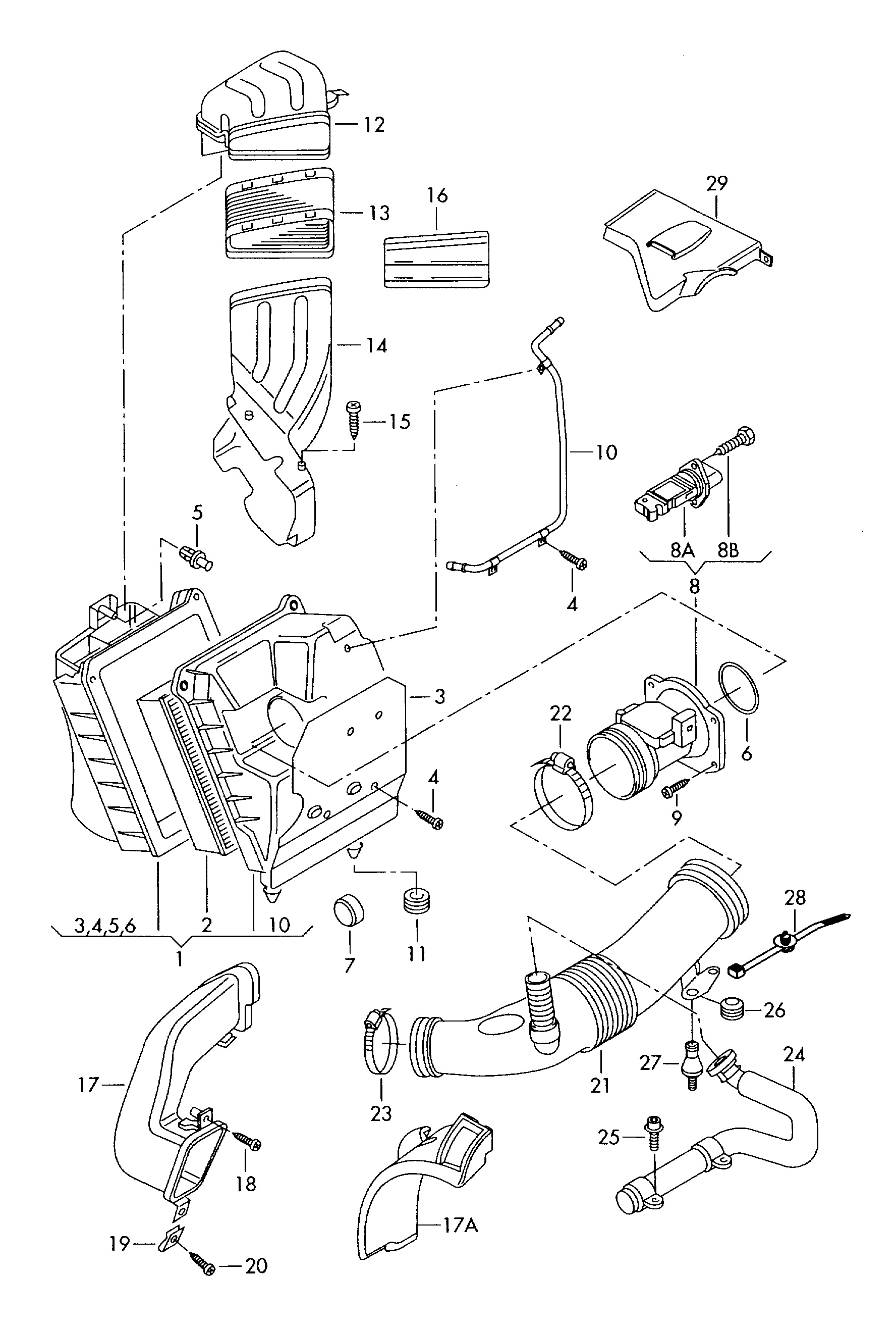 Seat 06B 133 471 A - Gaisa masas mērītājs ps1.lv