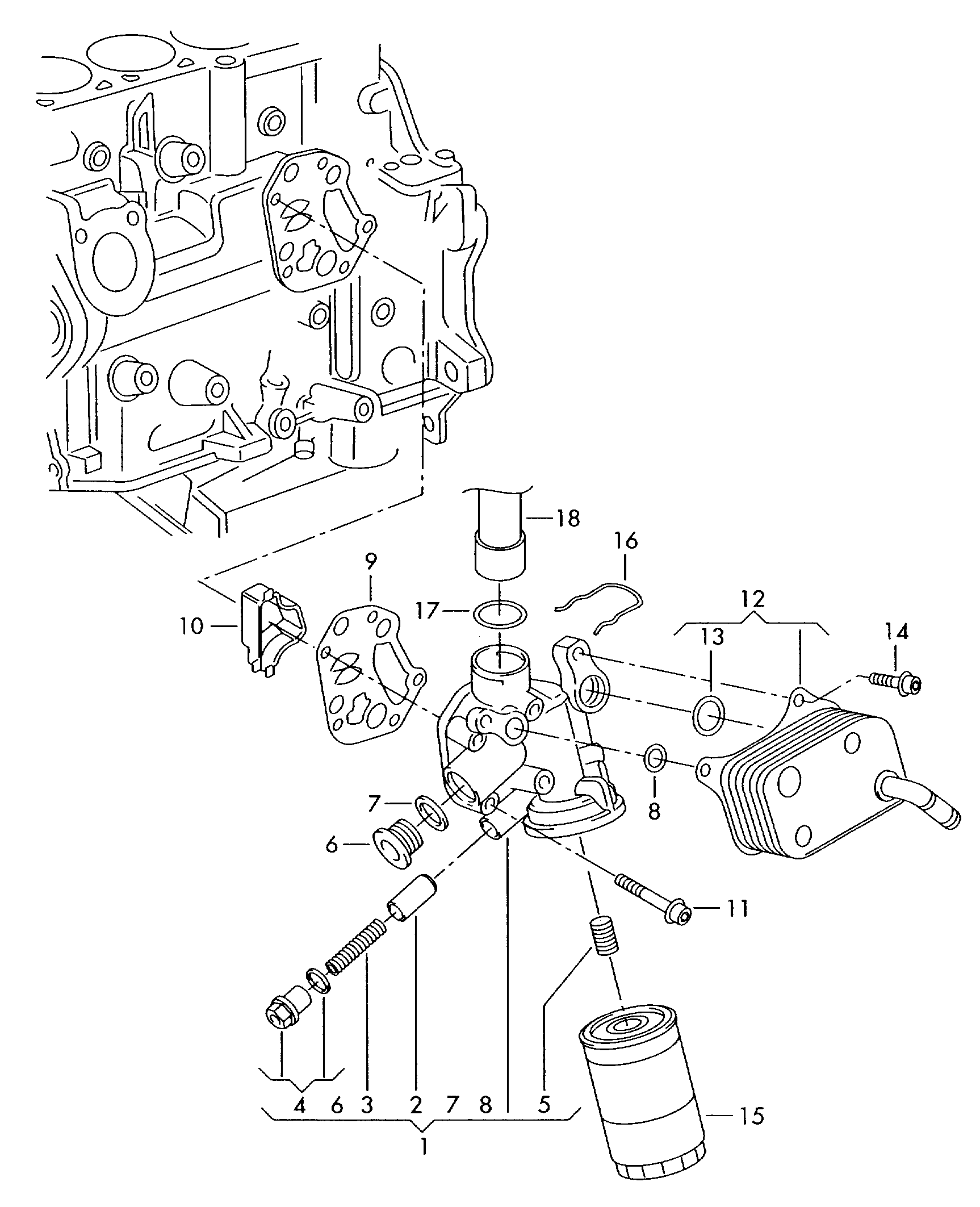 VW 06B 117 021 - Eļļas radiators, Mehāniskā pārnesumkārba ps1.lv