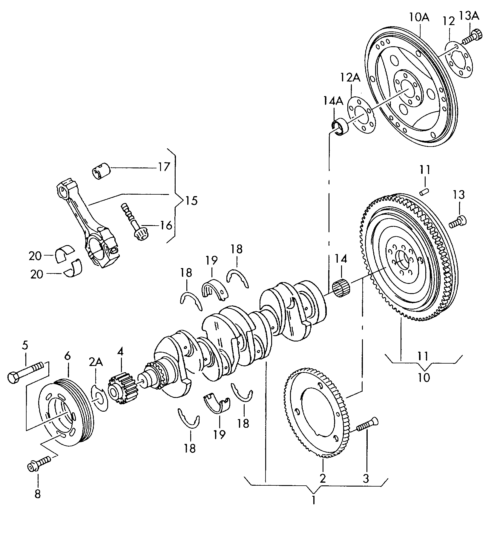 Skoda 06A 105 243 E - Piedziņas skriemelis, Kloķvārpsta ps1.lv