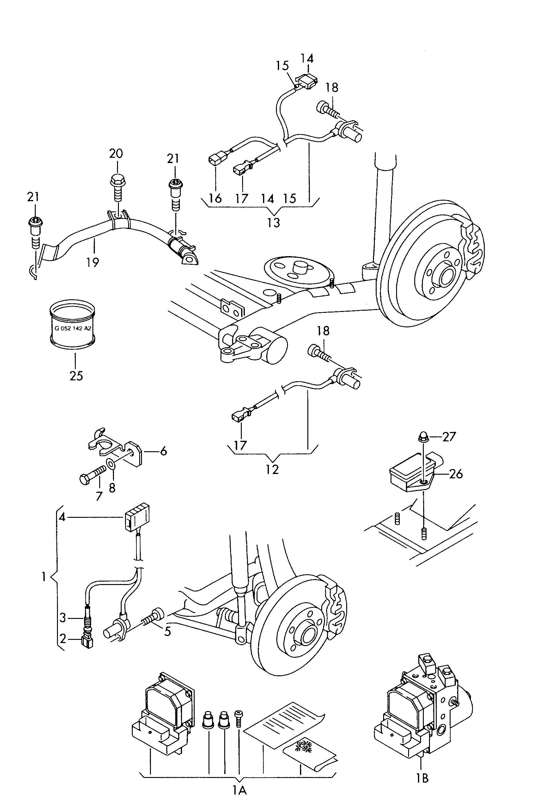 AUDI (FAW) 8E0927803B - Devējs, Riteņu griešanās ātrums ps1.lv