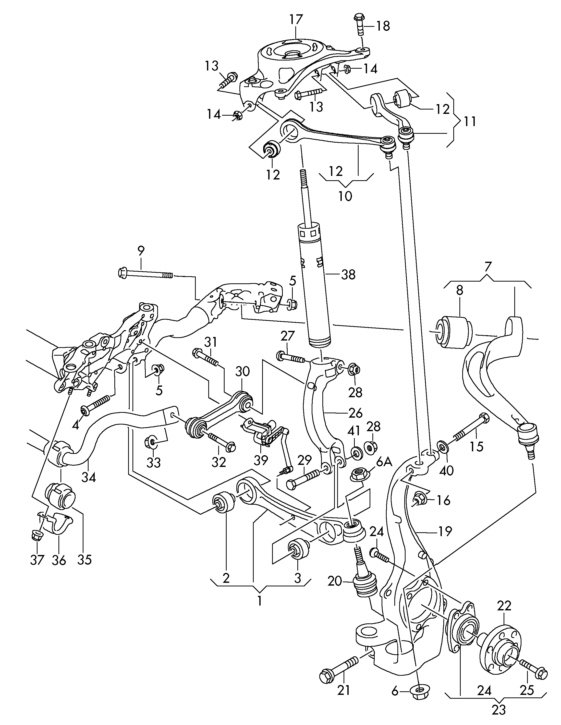 VAG 8K0 407 183 A - Piekare, Šķērssvira ps1.lv