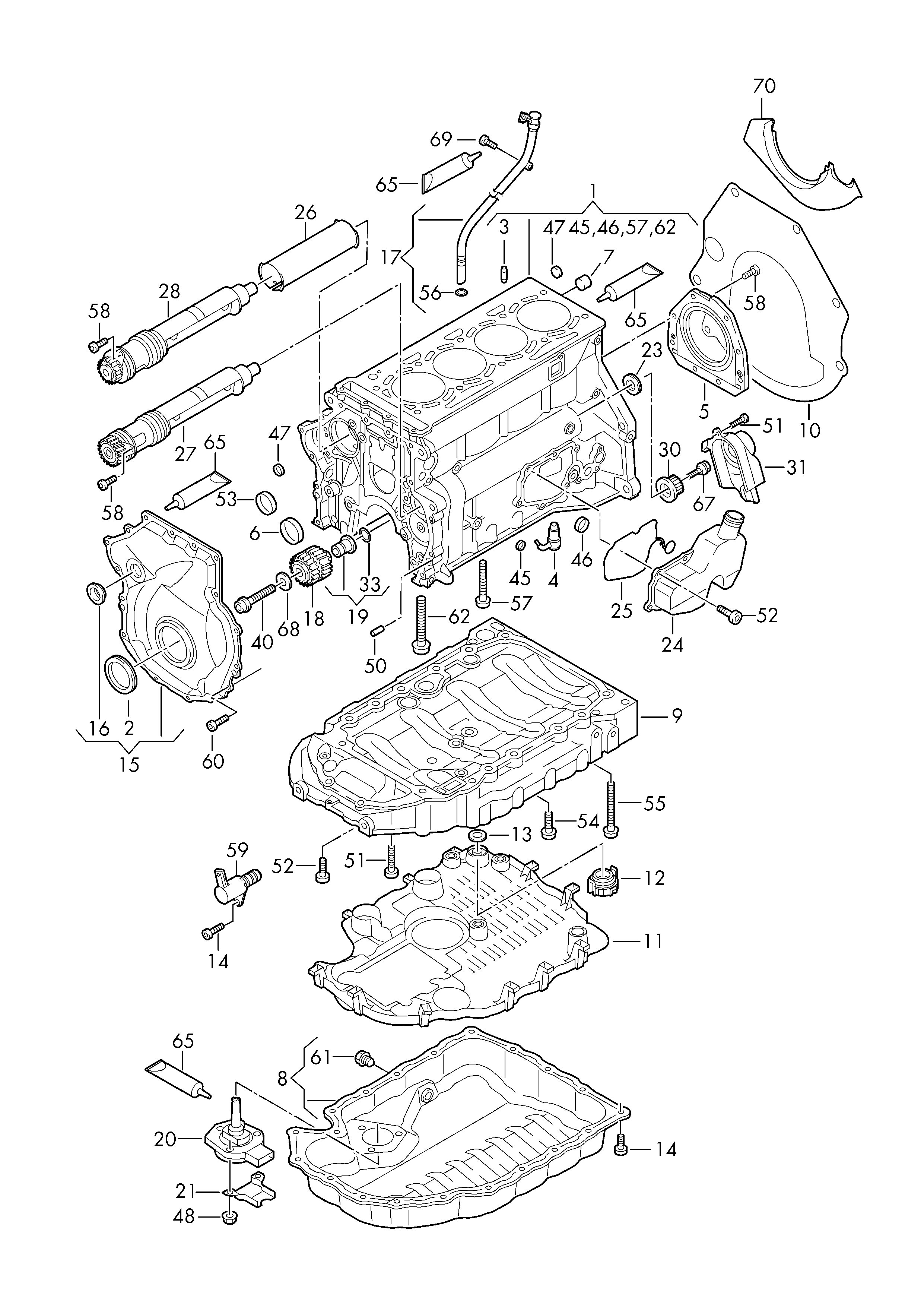 AUDI 06H 103 171 F - Vārpstas blīvgredzens, Kloķvārpsta ps1.lv