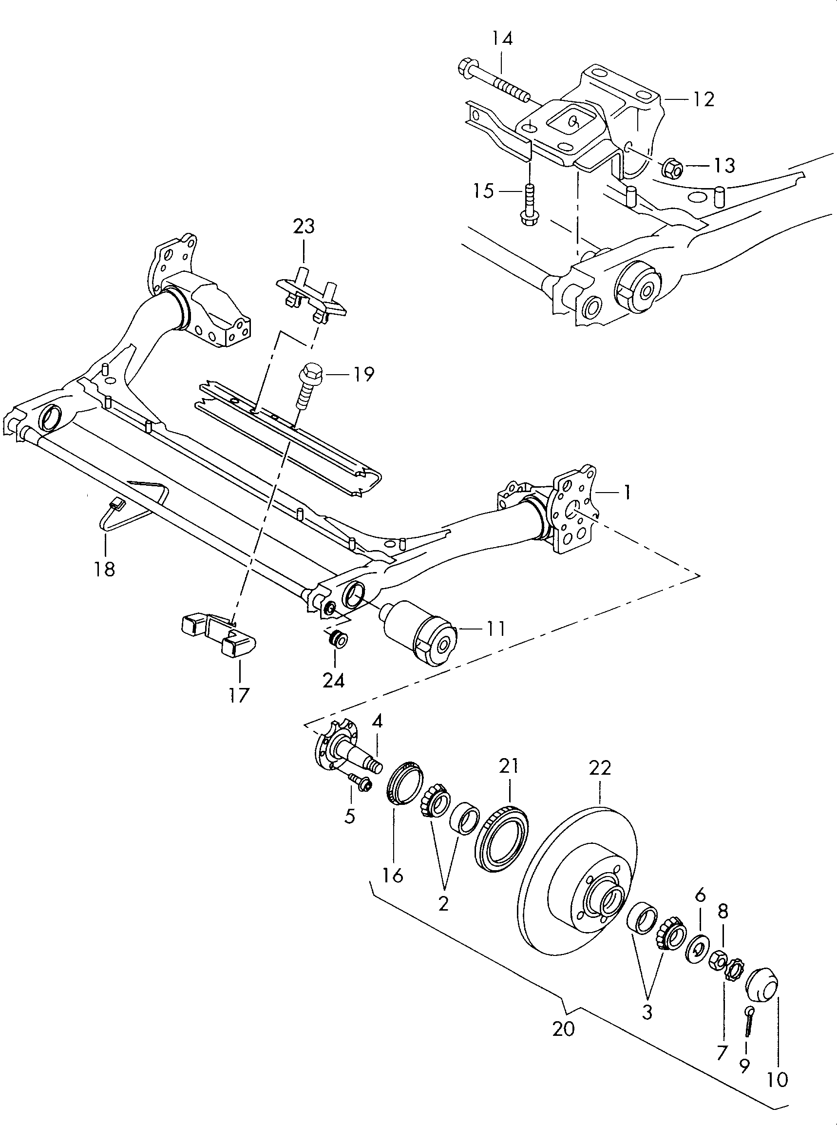 AUDI (FAW) 8A0501641A - Vārpstas blīvgredzens, Riteņa rumba ps1.lv